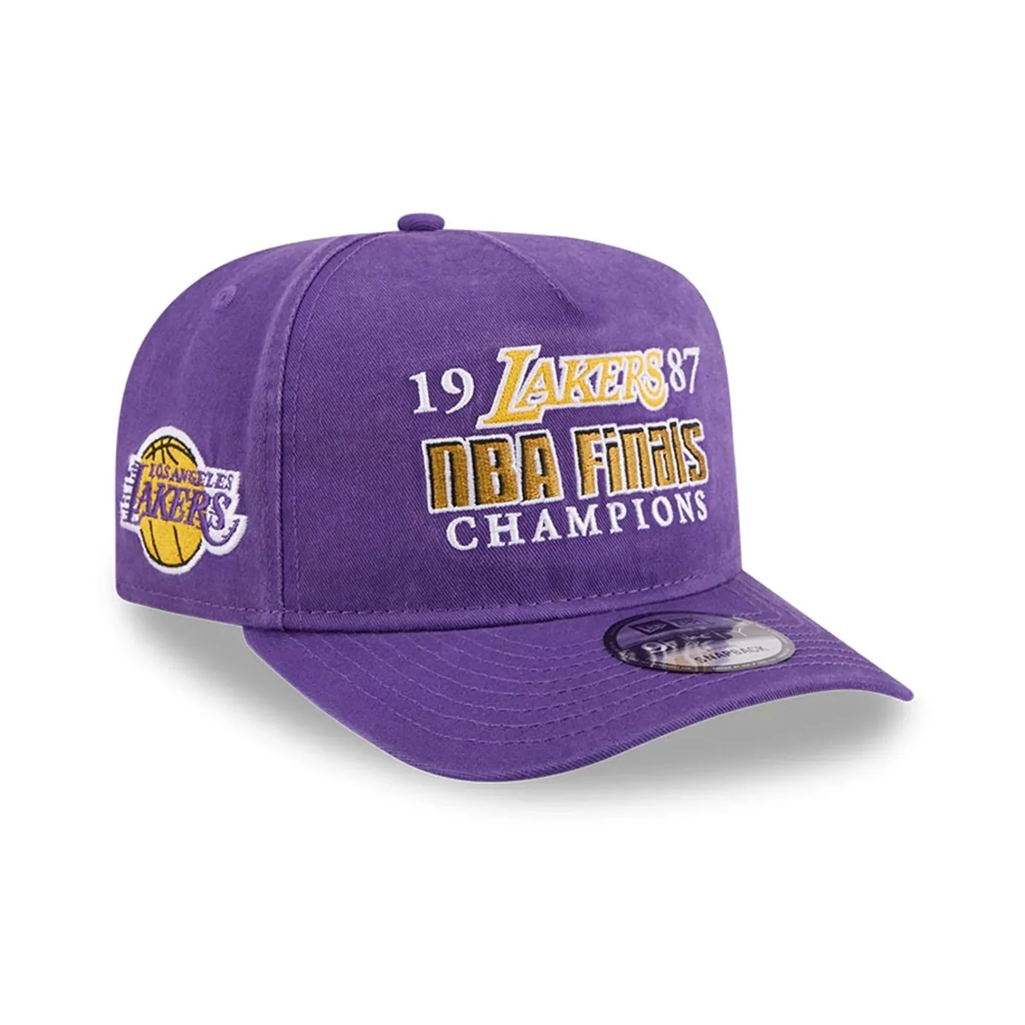 LA Lakers NBA Historic Purple 9FIFTY A-Frame Snapback Adjustable Cap New Era Cap adult unisex