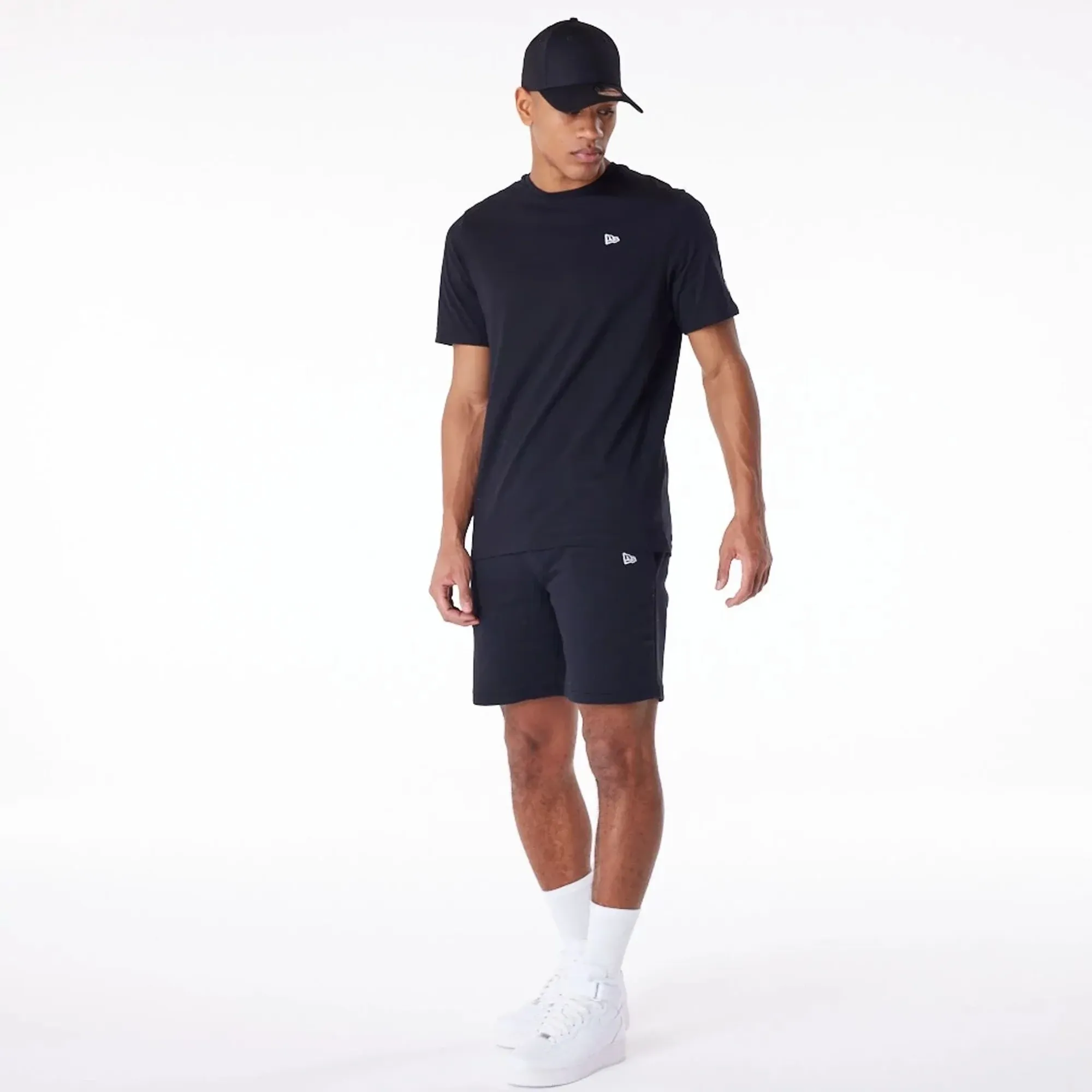 New Era Essential Black Logo Shorts adult unisex
