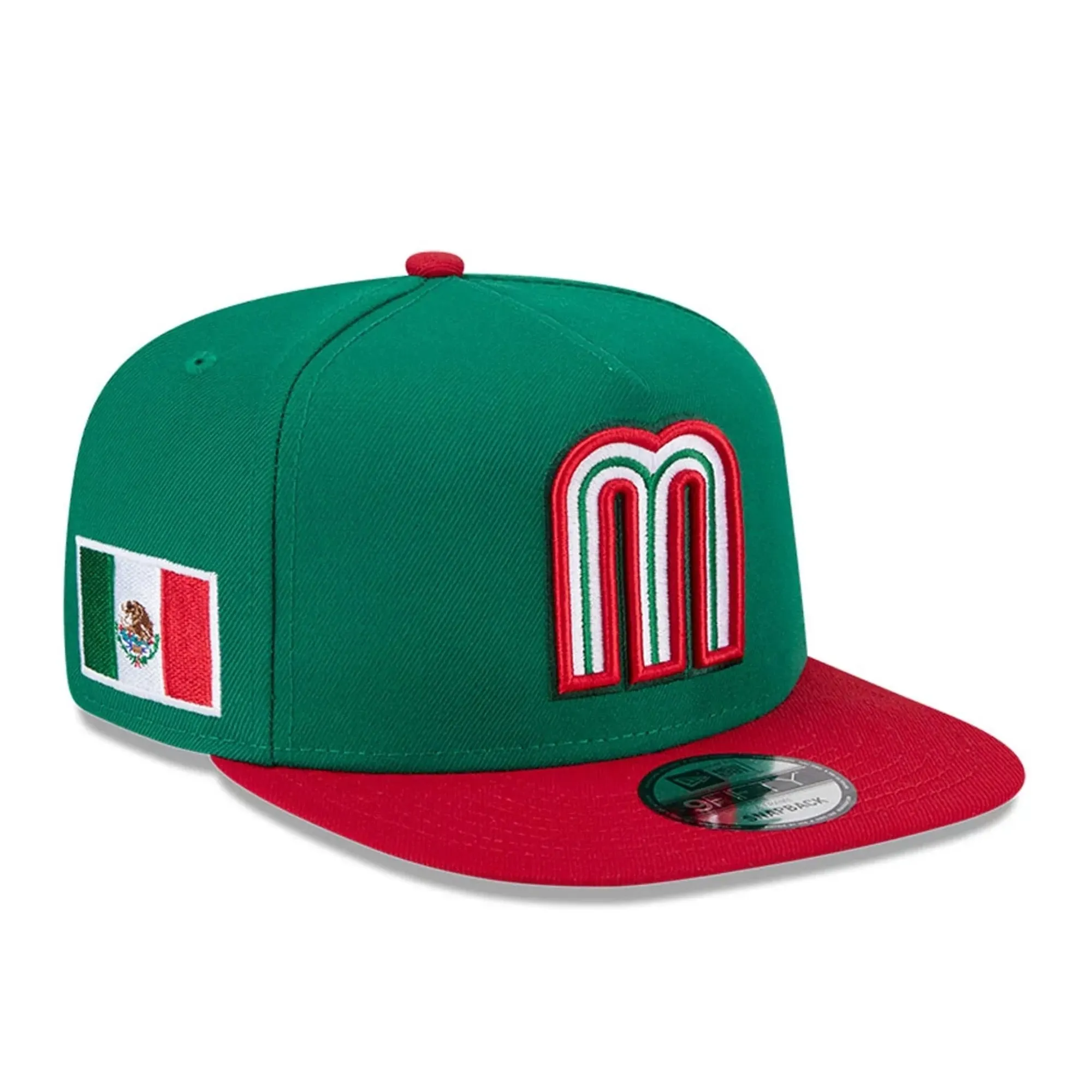 Mexico MLB World Baseball Classic 2026 Green 9FIFTY A-Frame Snapback Adjustable Cap New Era Cap adult unisex