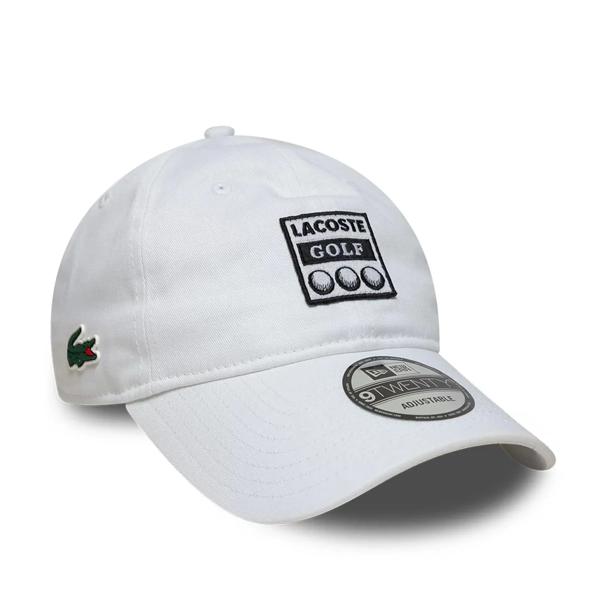 Lacoste X New Era White 9TWENTY Adjustable Cap adult unisex