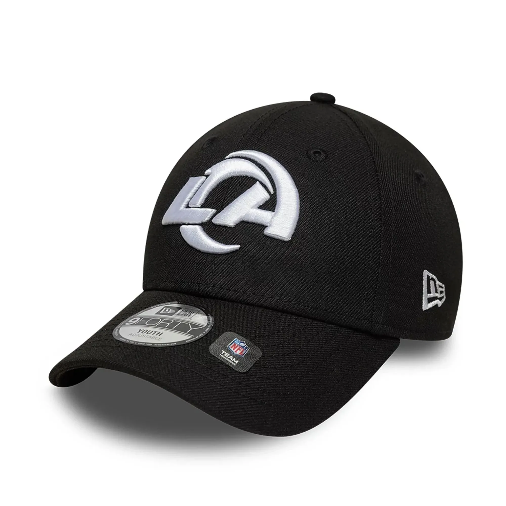 LA Rams NFL Black 9FORTY Adjustable Cap New Era Cap adult unisex