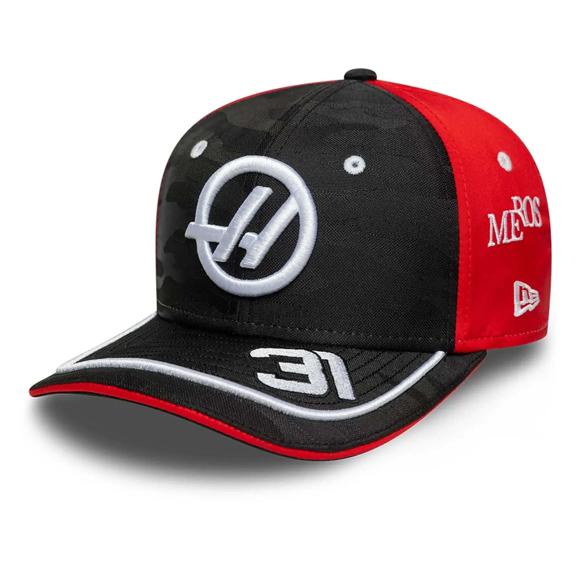 MoneyGram Haas F1 Youth Replica Esteban Ocon Black 9SEVENTY Stretch Snap Adjustable Cap New Era Cap adult unisex