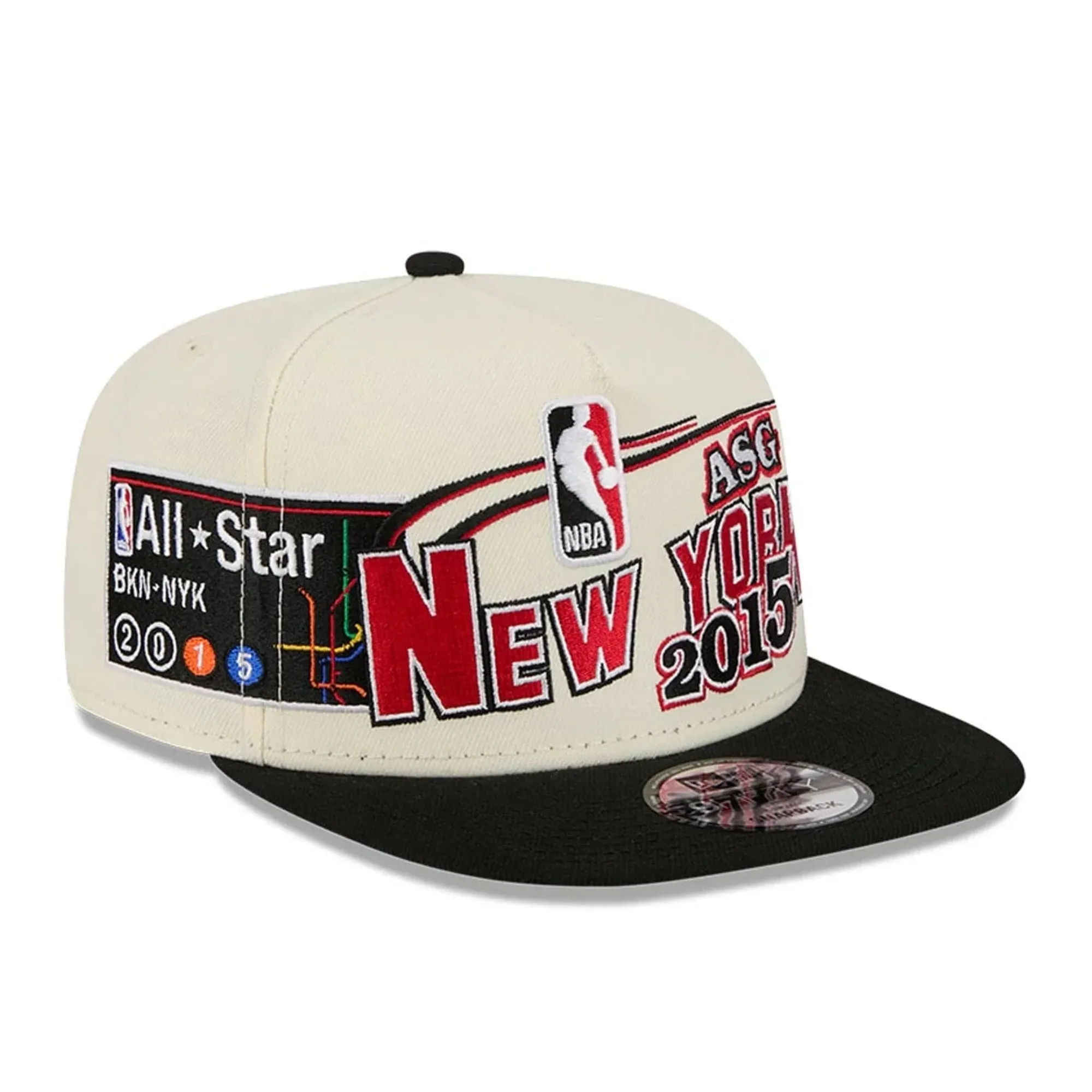 Nets NBA Hardwood Classic ASG White 9FIFTY A-Frame Snapback Adjustable Cap New Era Cap adult unisex