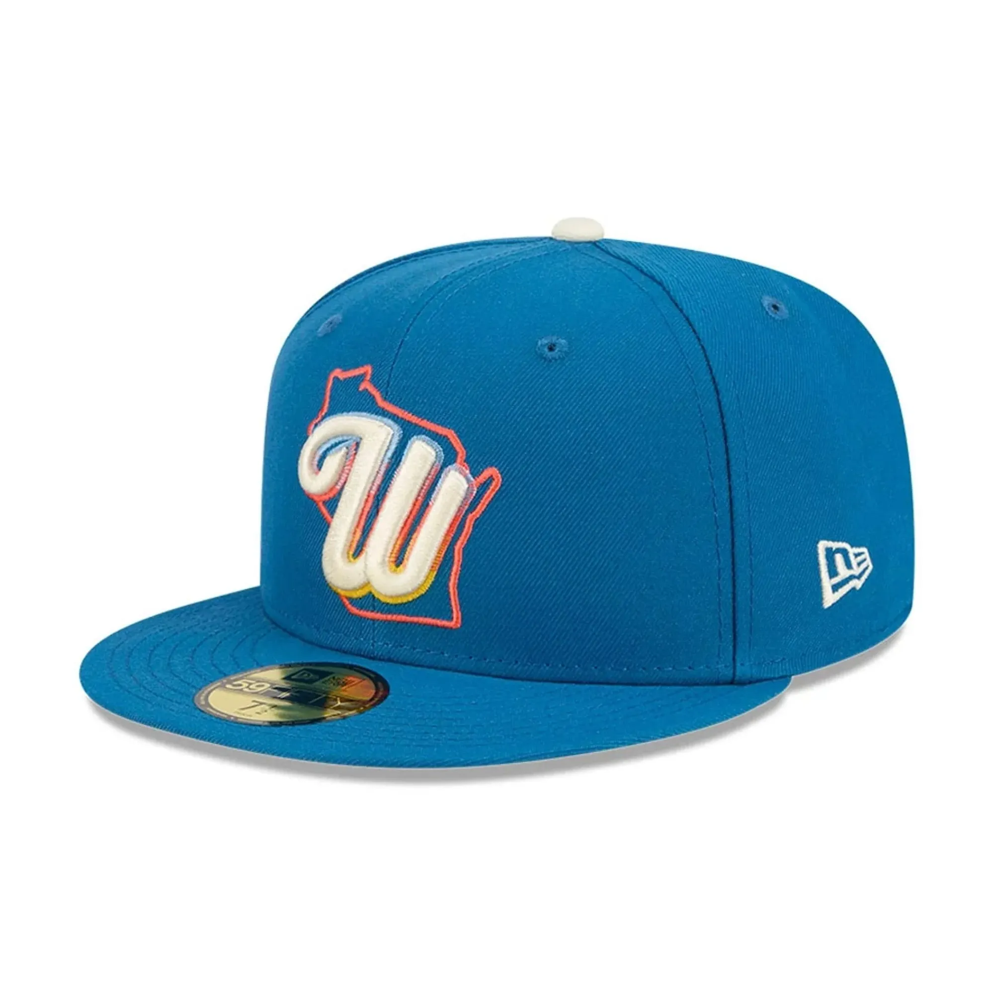 Milwaukee Brewers MLB City Connect Blue 59FIFTY Fitted Cap New Era Cap adult unisex