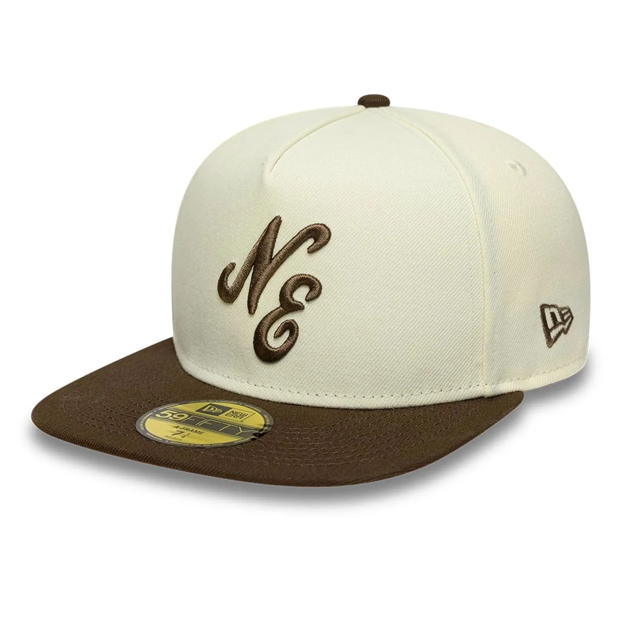 New Era Cream 59FIFTY A-Frame Fitted Cap adult unisex