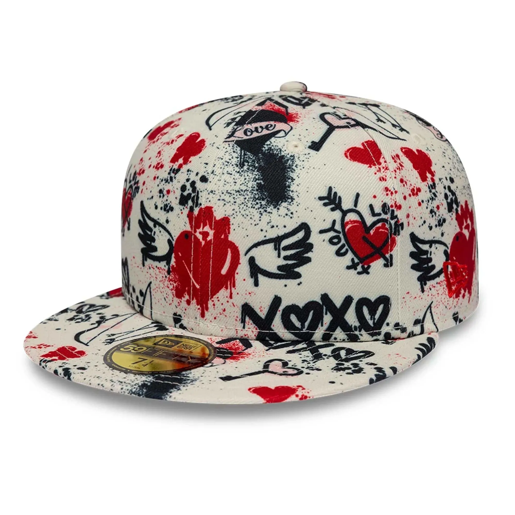 New Era Valentines Light Beige 59FIFTY Fitted Cap adult unisex