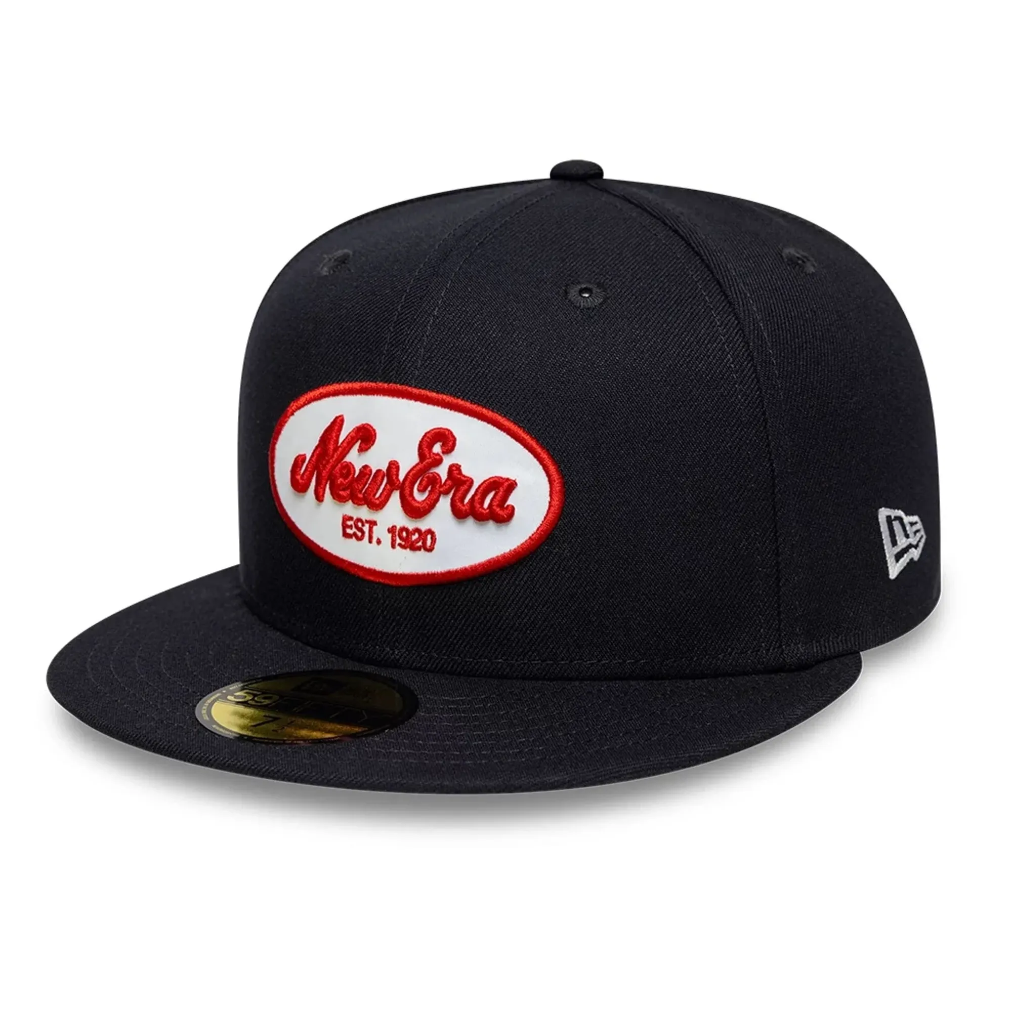 New Era Oval Patch Navy 59FIFTY Fitted Cap adult unisex