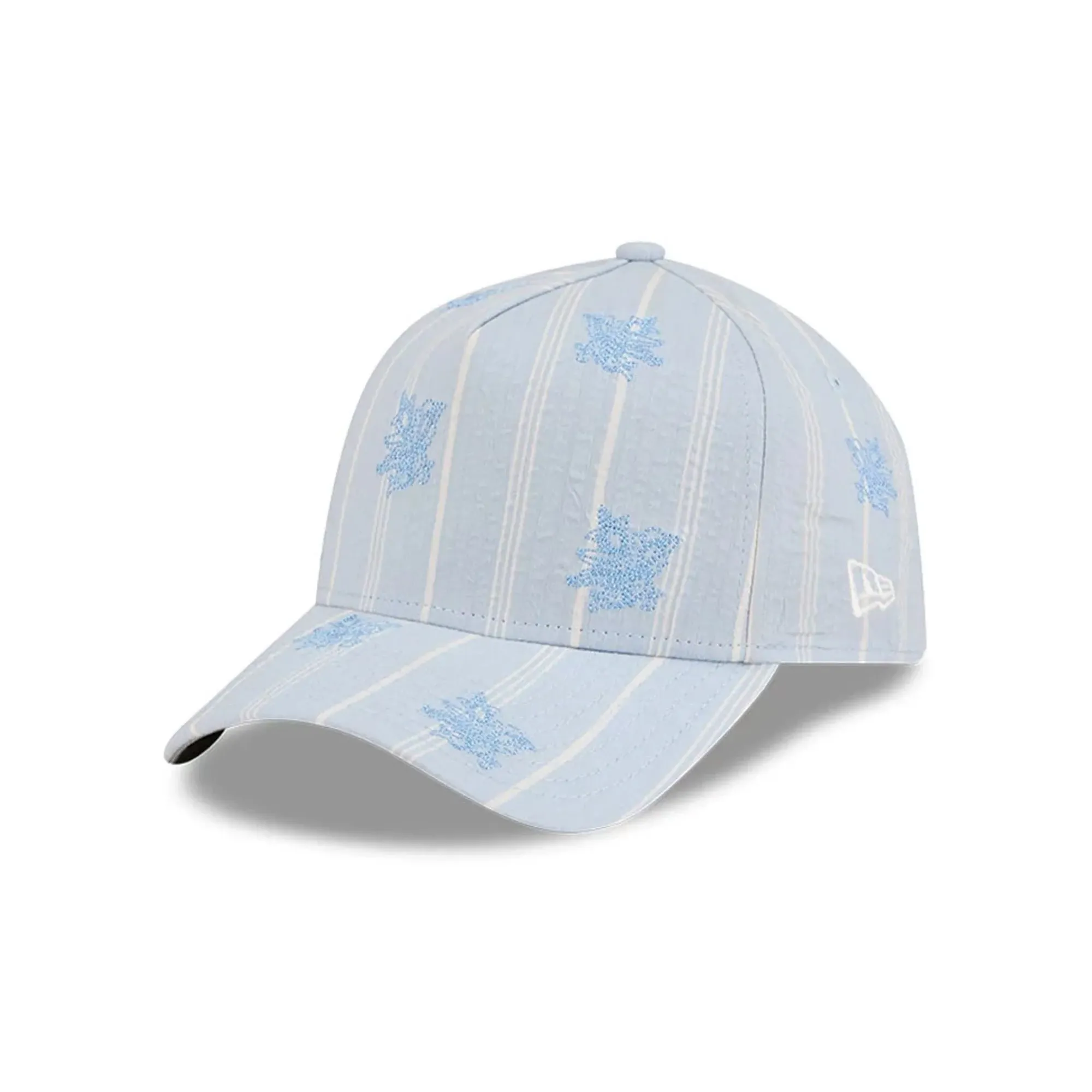 New Era Seersucker Pastel Blue 59FORTY A-Frame Fitted Cap adult unisex