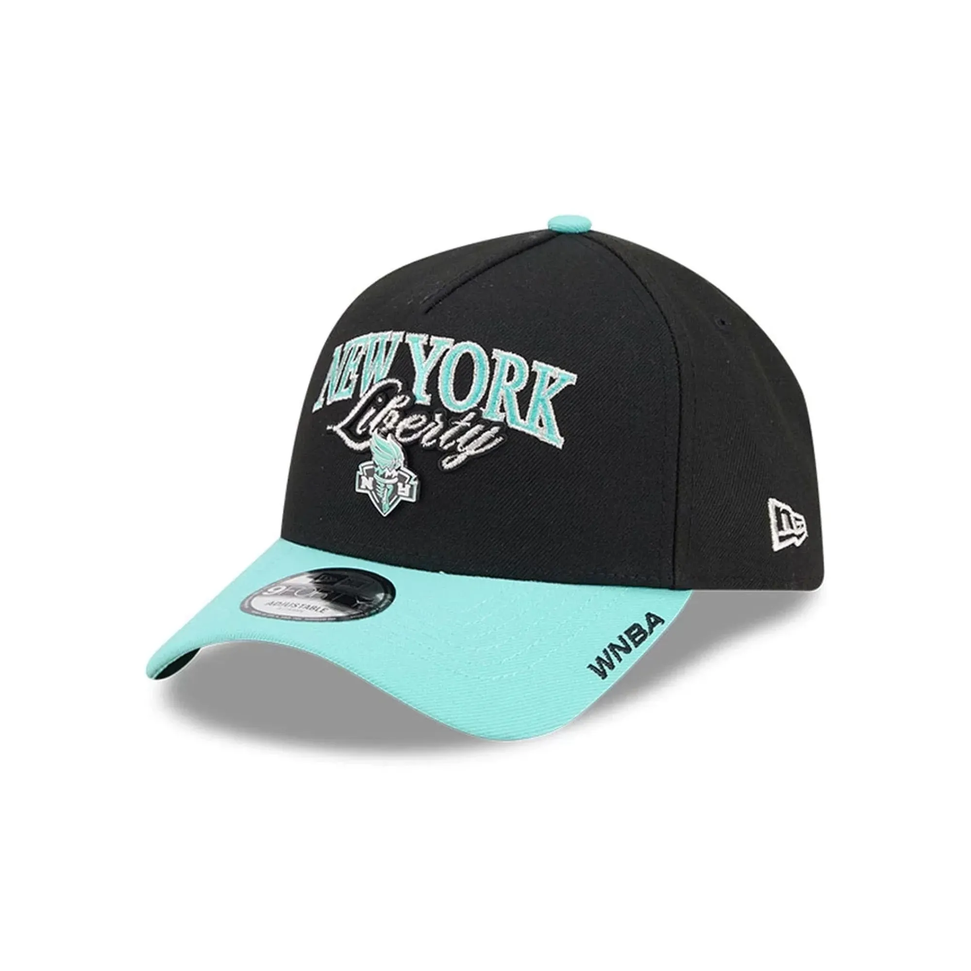 New York Liberty WNBA Tip Off 2026 Black 9FORTY A-Frame Adjustable Cap New Era Cap adult unisex