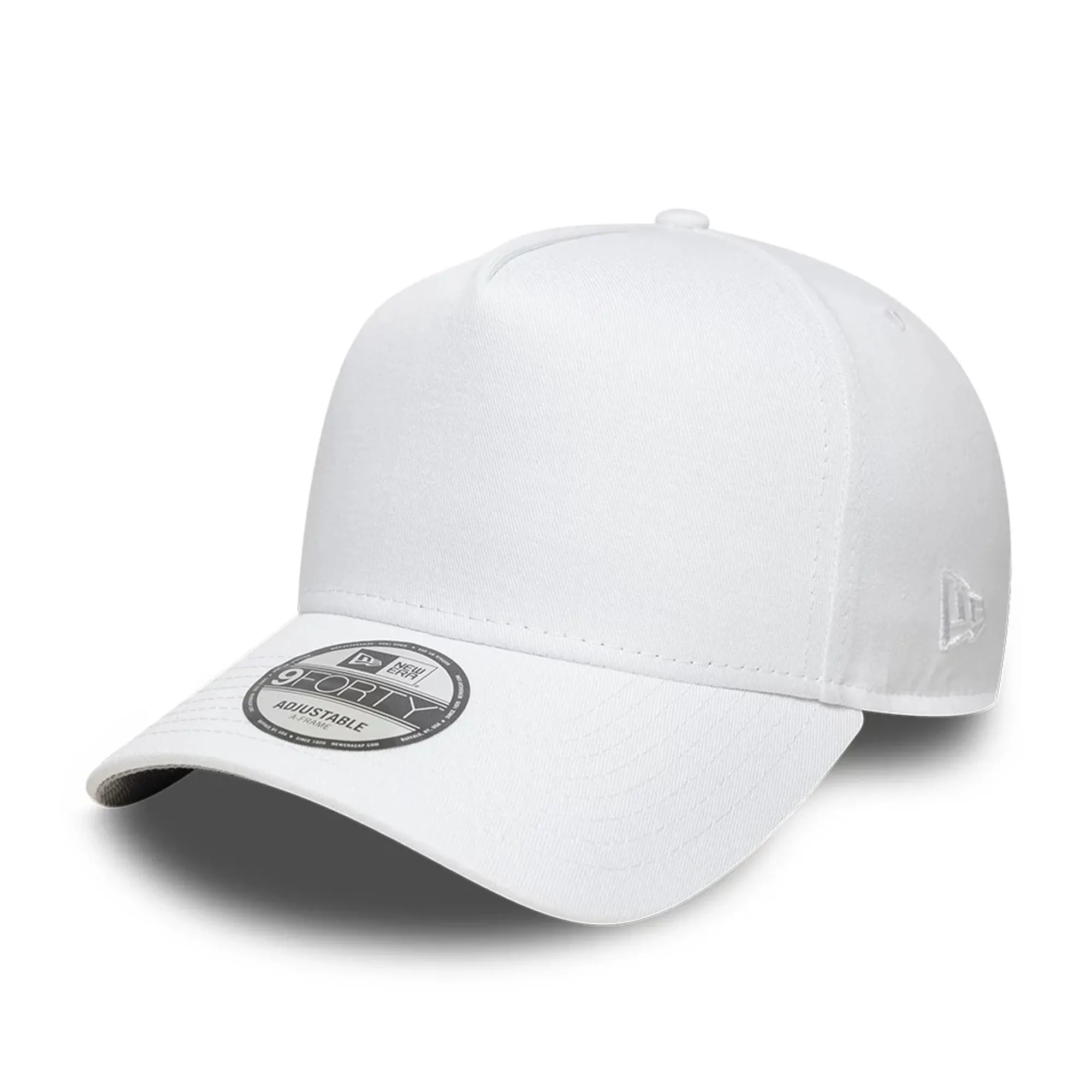 New Era White 9FORTY A-Frame Adjustable Cap adult unisex