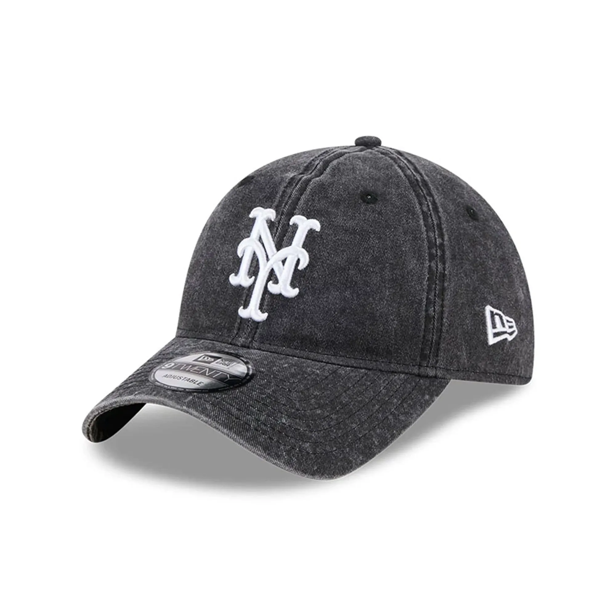New York Mets MLB Overwash Black 9TWENTY Adjustable Cap New Era Cap adult unisex