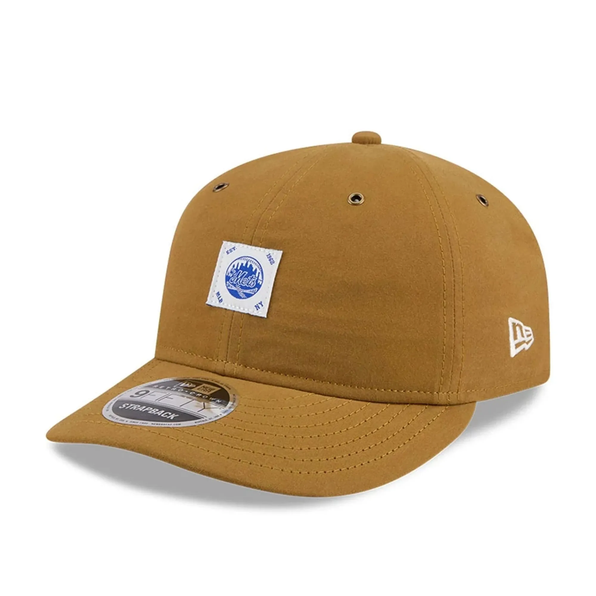 New York Mets MLB Brushed Dark Beige Retro Crown 9FIFTY Adjustable Cap New Era Cap adult unisex