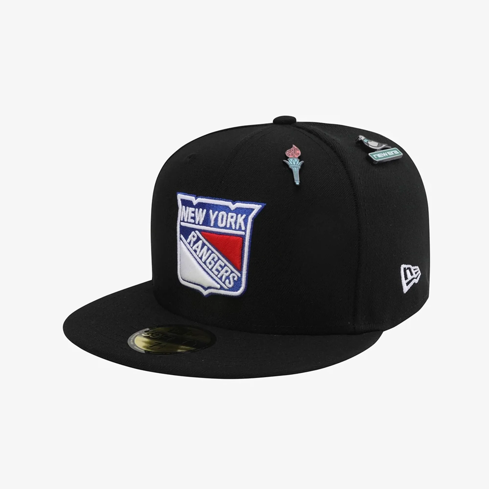 New York Rangers NHL 59FIFTY Day Black 59FIFTY Fitted Cap New Era Cap adult unisex