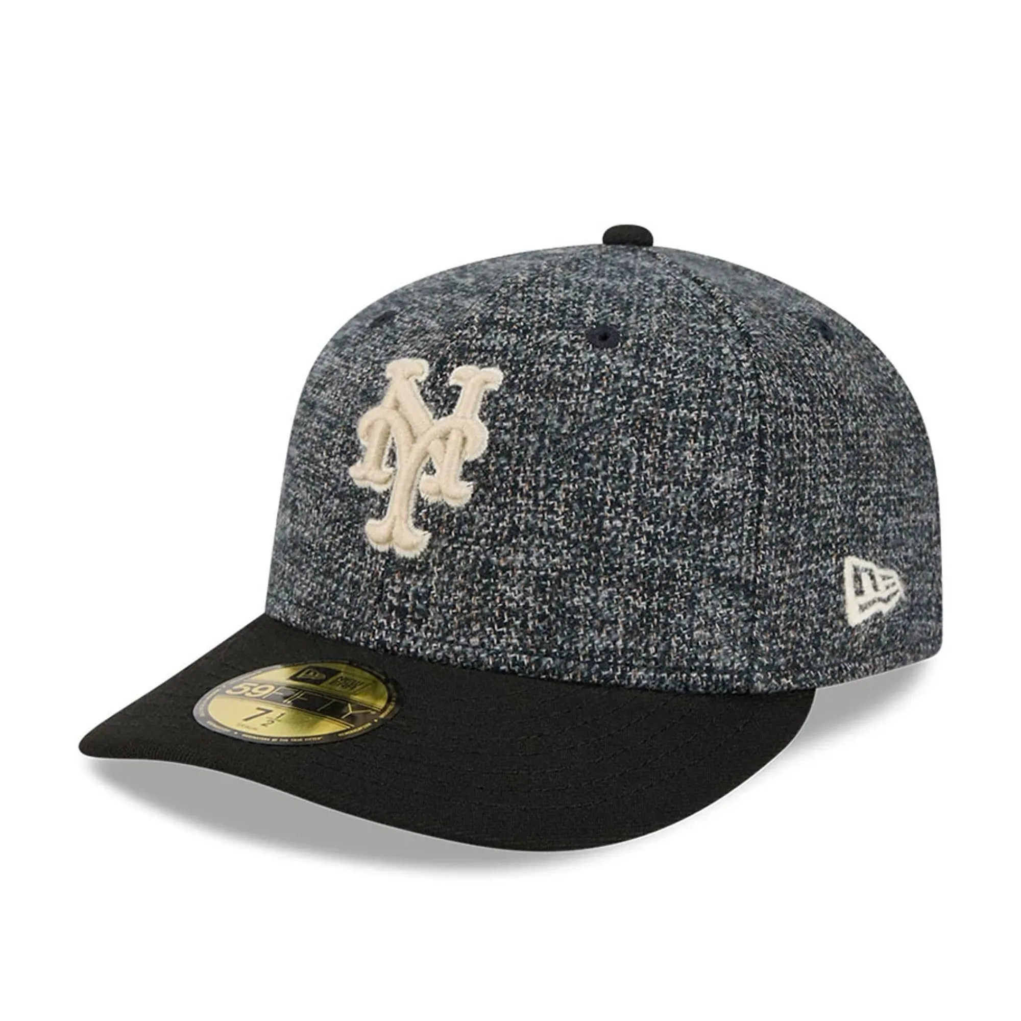 New York Mets MLB Tweedy Cotton Black 59FIFTY Fitted Cap New Era Cap adult unisex