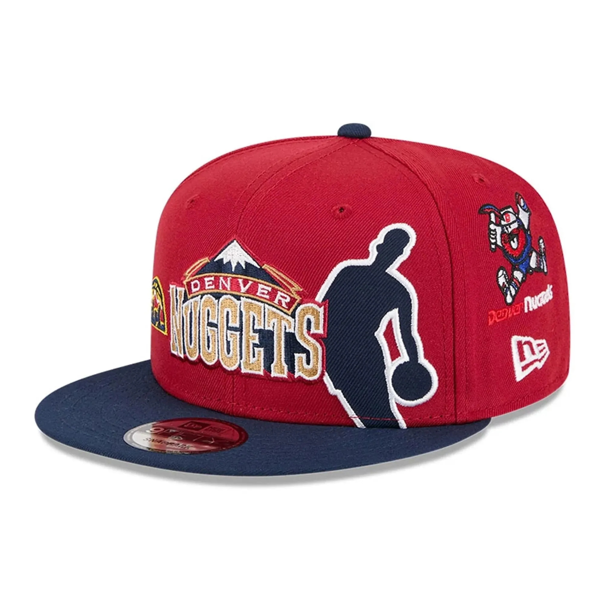 Nuggets NBA Hardwood Classic ASG Dark Red 9FIFTY Snapback Adjustable Cap New Era Cap adult unisex