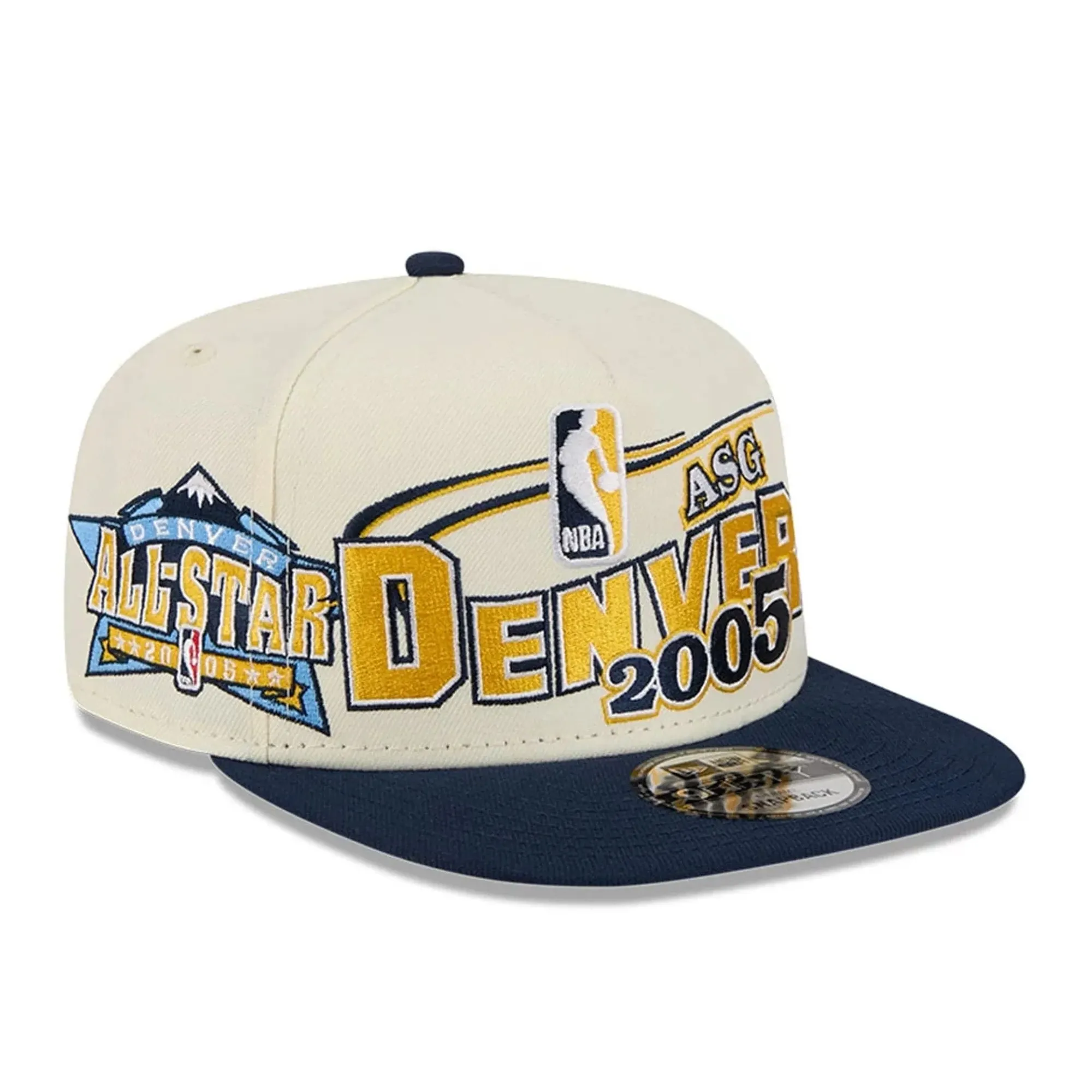 Nuggets NBA Hardwood Classic ASG White 9FIFTY A-Frame Snapback Adjustable Cap New Era Cap adult unisex
