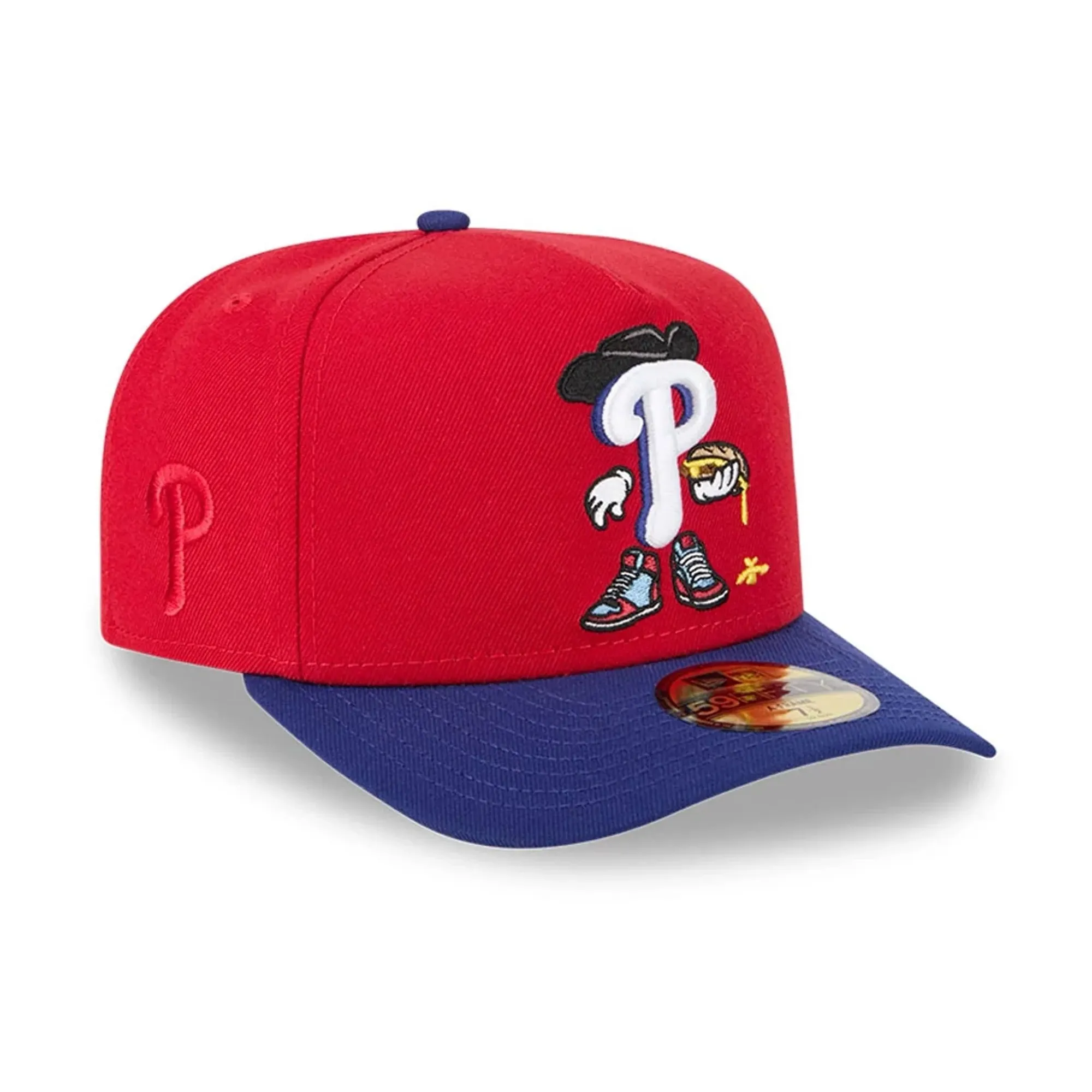 Philadelphia Phillies MLB Cartoon Red 59FIFTY A-Frame Fitted Cap New Era Cap adult unisex