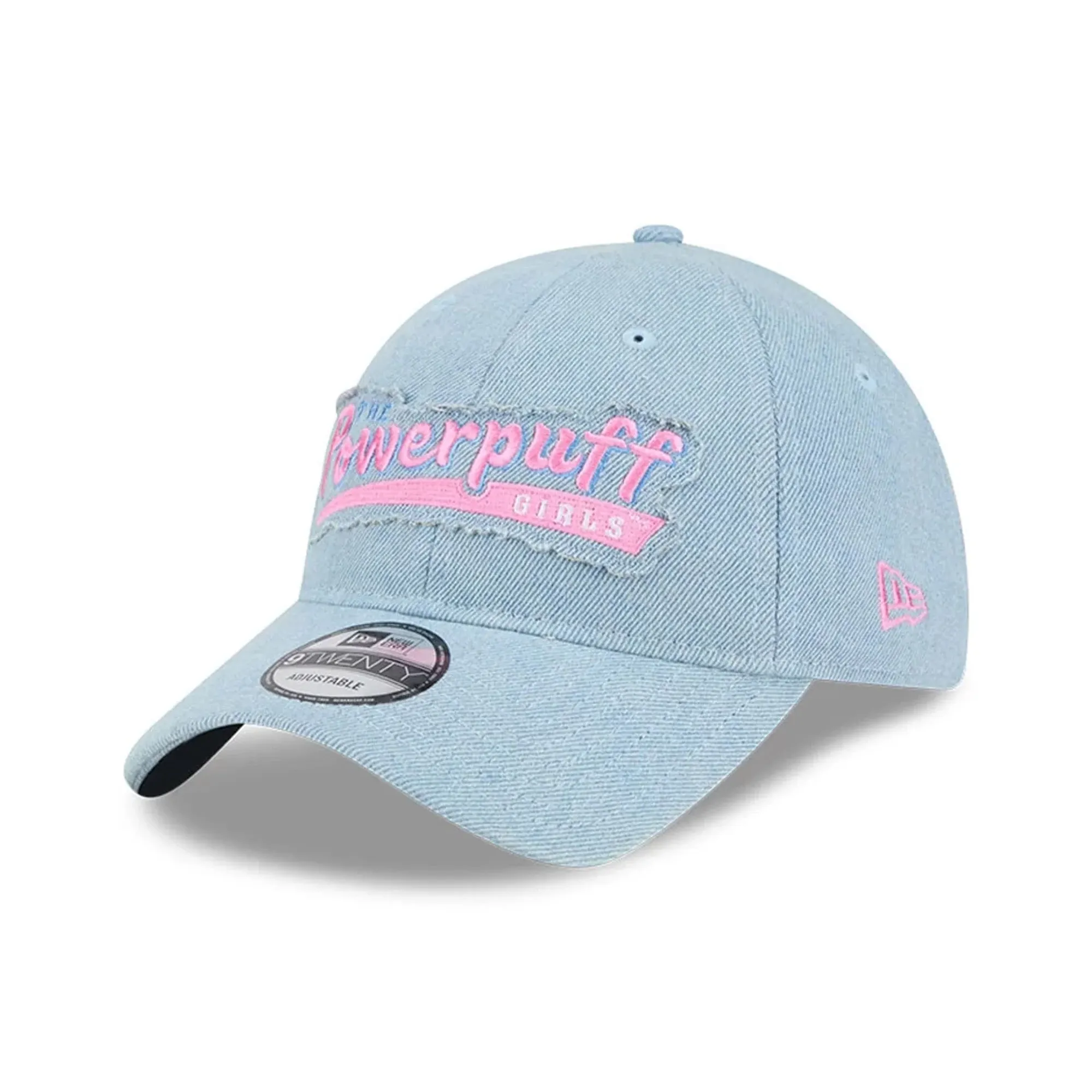 Power Puff Girls Wordmark Open Blue 9TWENTY Adjustable Cap New Era Cap adult unisex