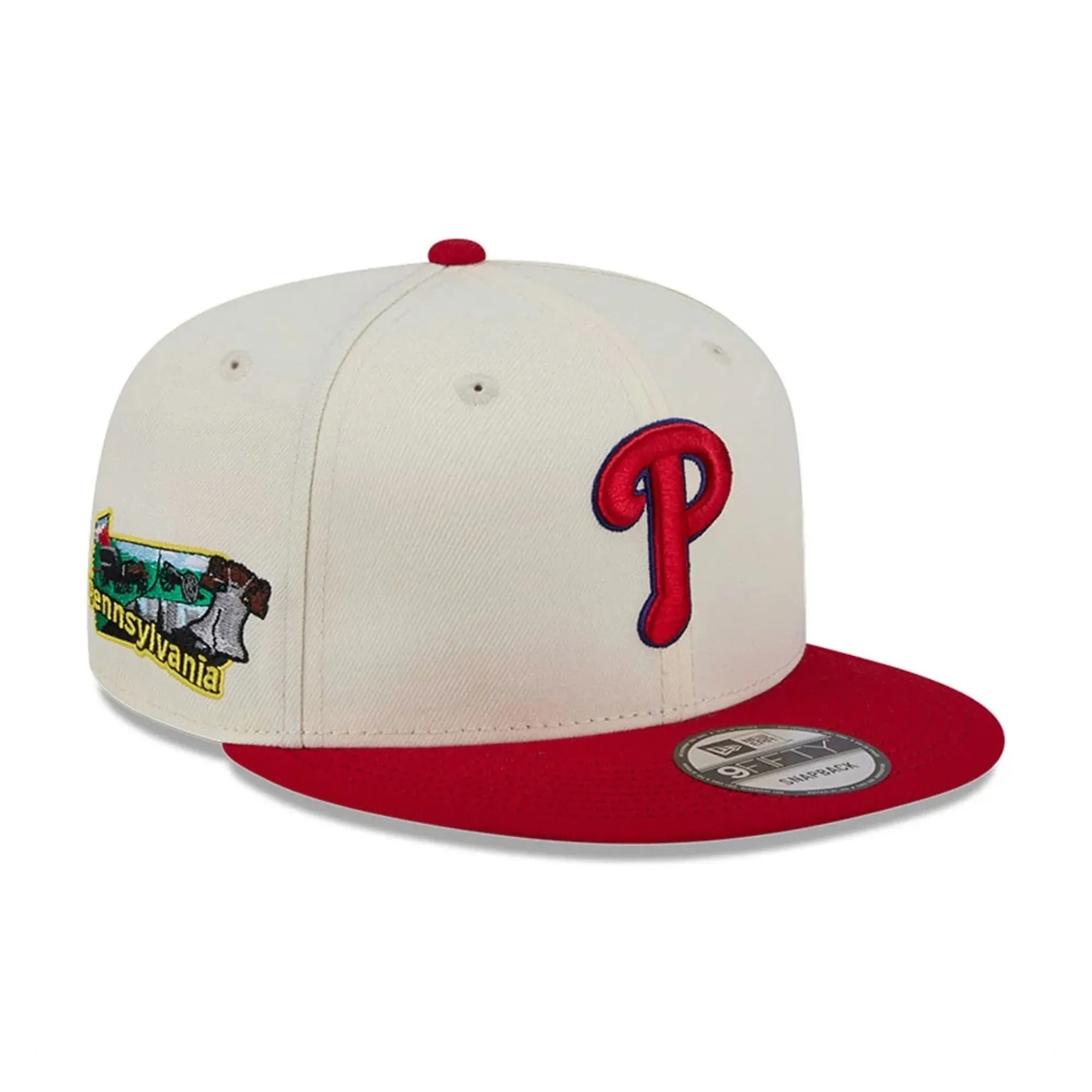 Philadelphia Phillies MLB Localized White 9FIFTY Snapback Adjustable Cap New Era Cap adult unisex