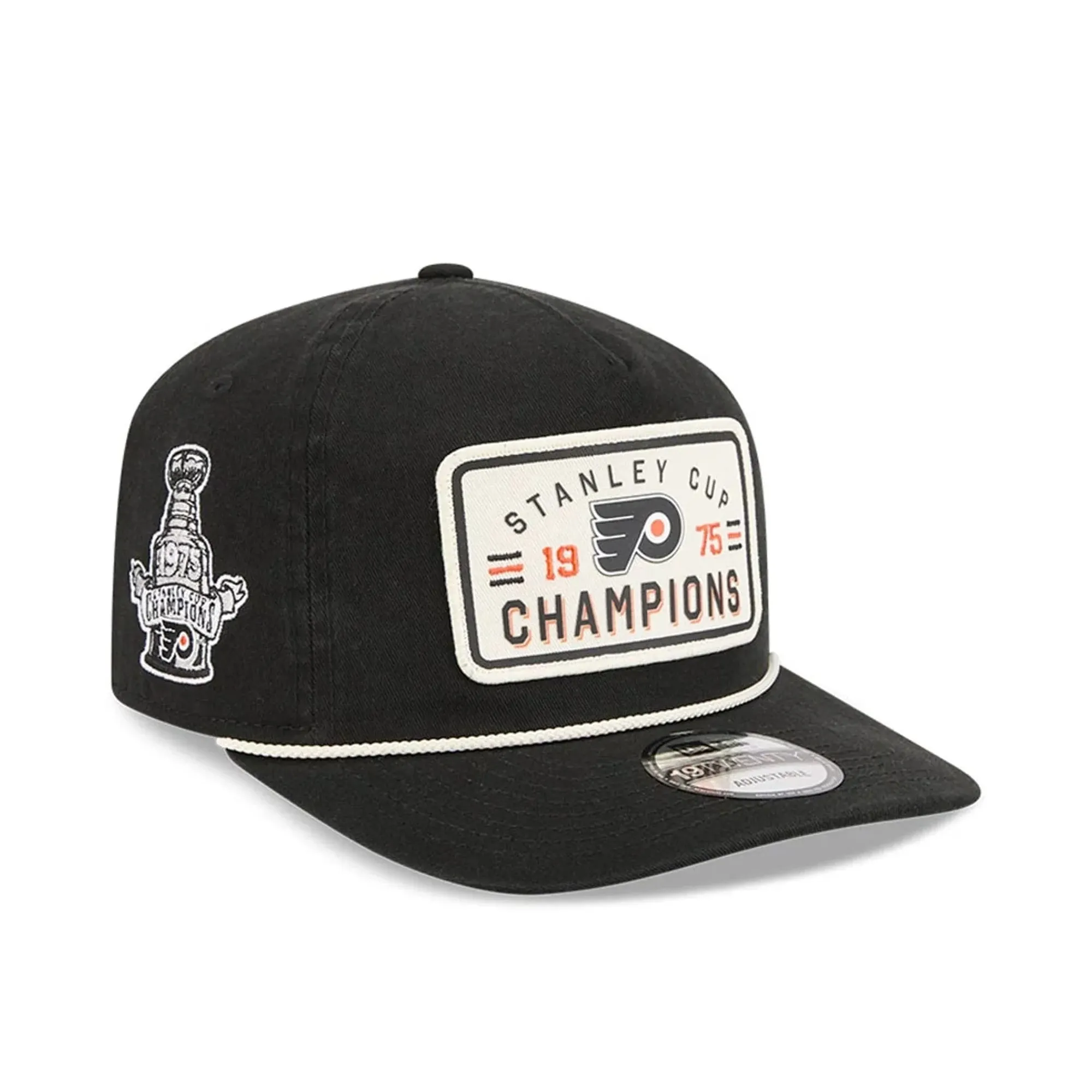 Philadelphia Flyers NHL Stanley Cup Champions Black 19TWENTY Adjustable Cap New Era Cap adult unisex