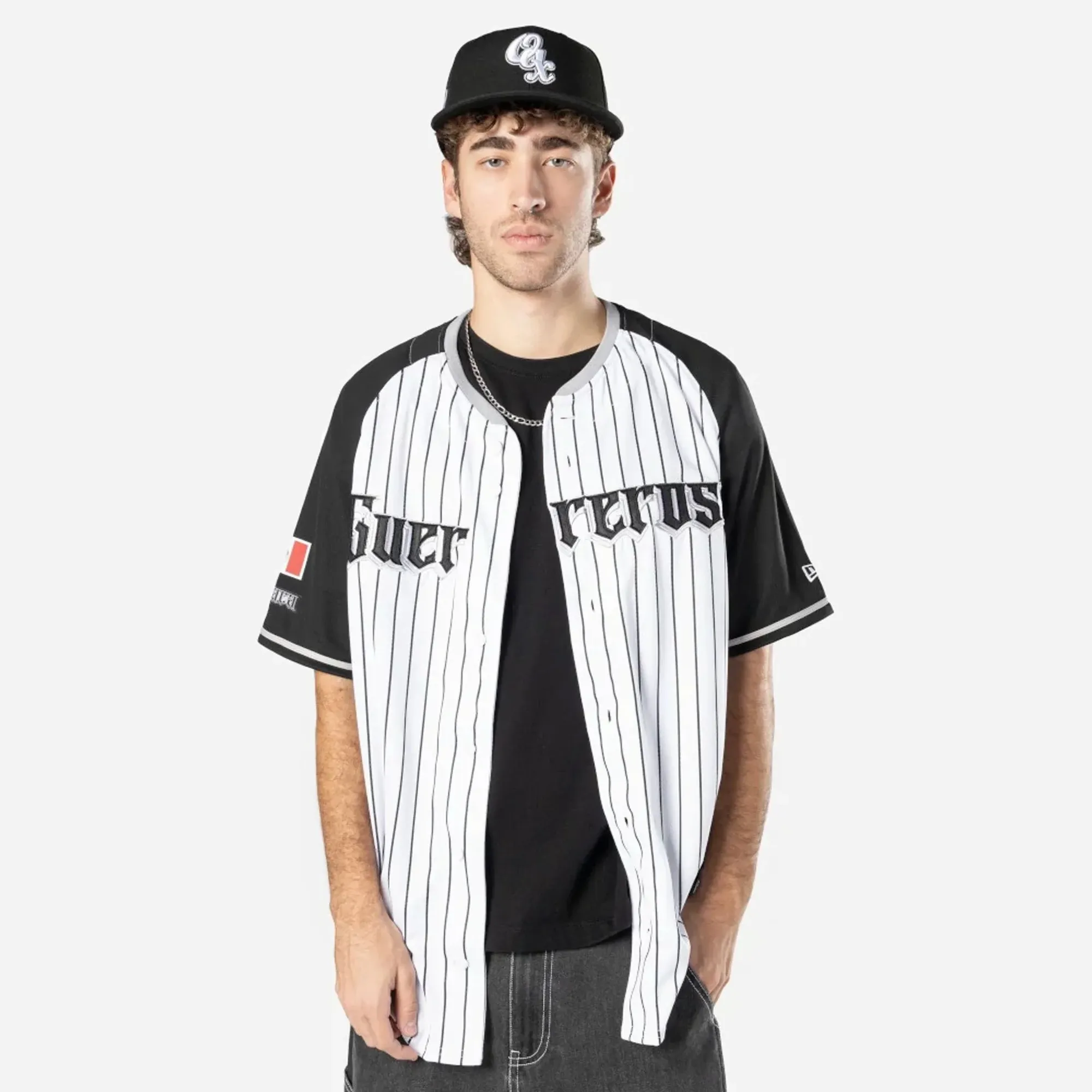 Oaxaca Guerreros Mexico LMB On Field White On-Field Jersey New Era Cap adult unisex