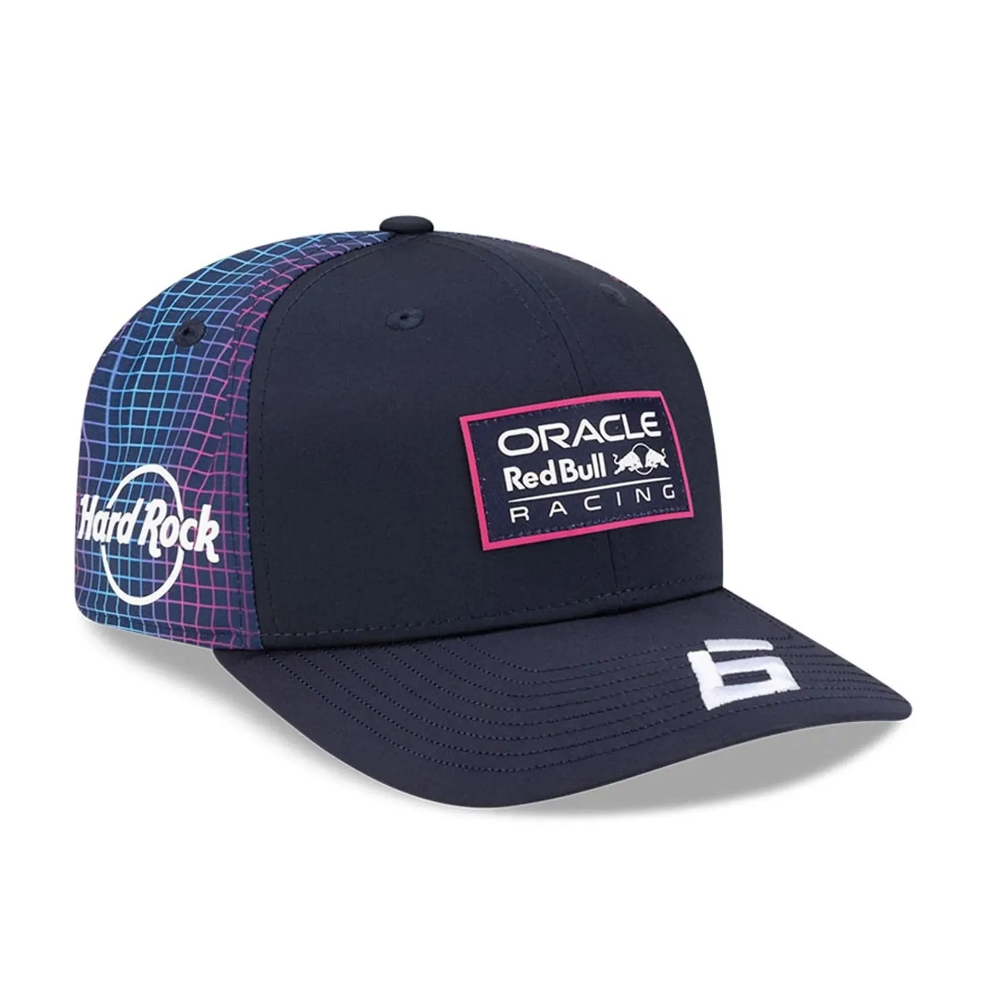 Red Bull Racing Miami Race Special Isack Hadjar Navy 9SEVENTY Stretch Snap Adjustable Cap New Era Cap adult unisex