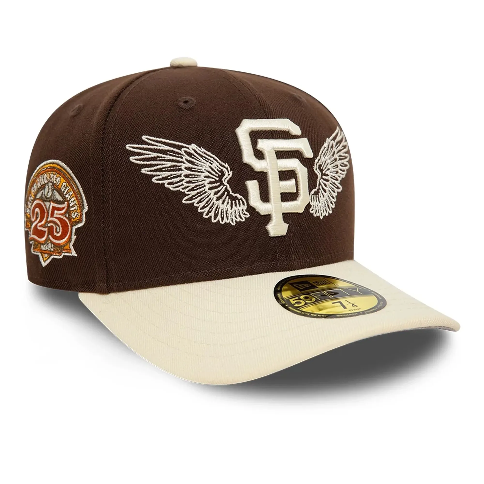 San Francisco Giants MLB Team Wings Dark Brown 59FIFTY Fitted Cap New Era Cap adult unisex
