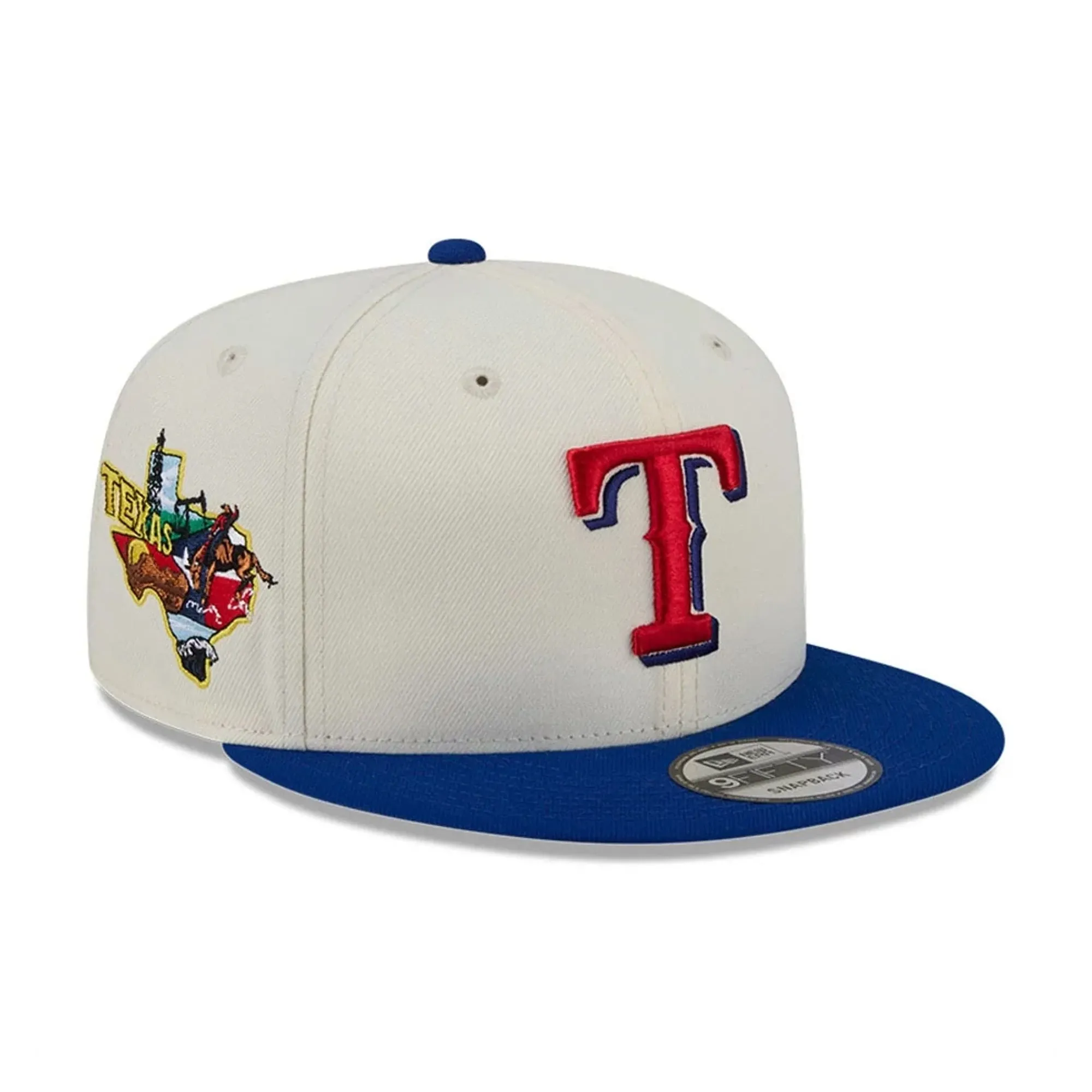 Texas Rangers MLB Localized White 9FIFTY Snapback Adjustable Cap New Era Cap adult unisex