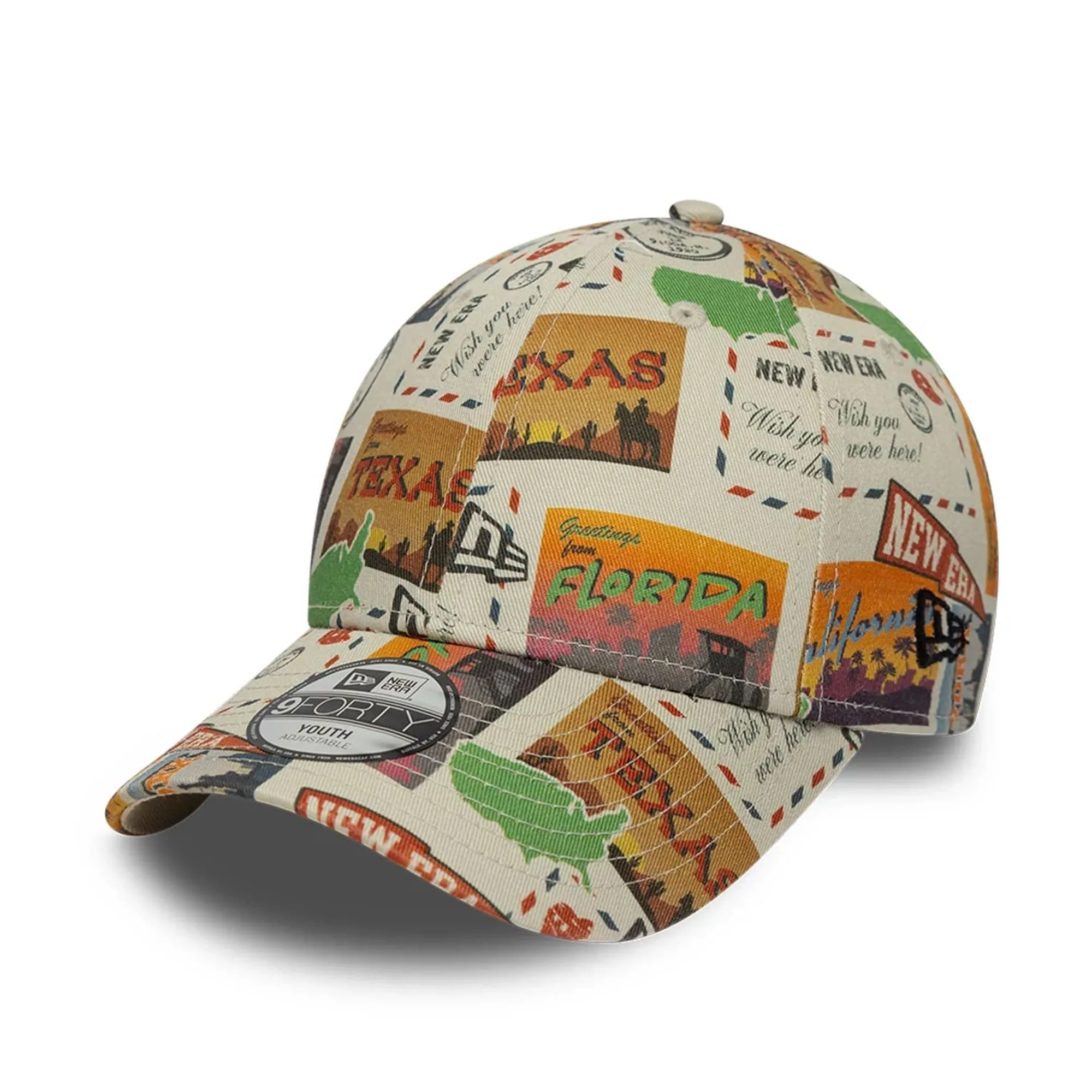 Youth New Era Location Light Beige 9FORTY Adjustable Cap adult unisex