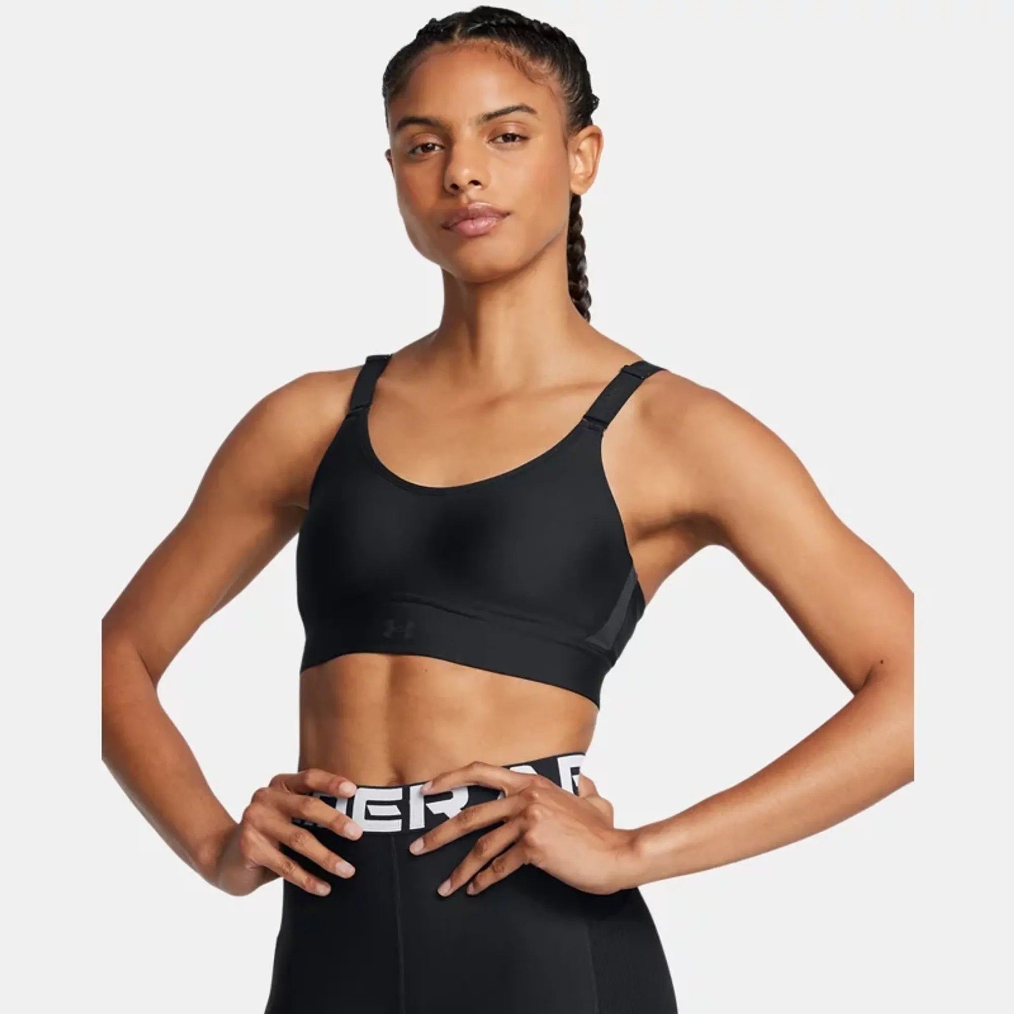 Under Armour Infinity 2.0 Women's Mid Sports Bra Black / Black XS A-C