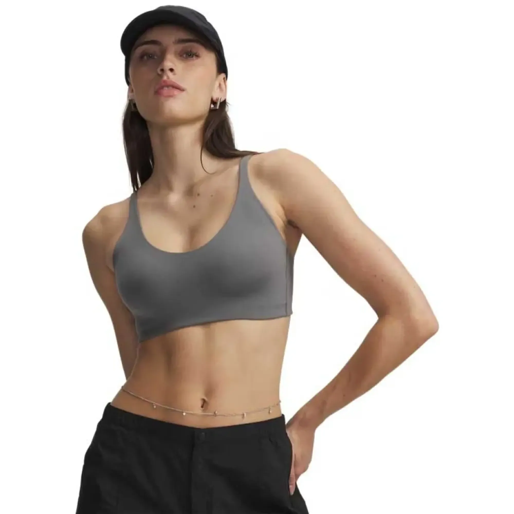 Under Armour Motion Women's Sports Bra Clay Green / Titanium L