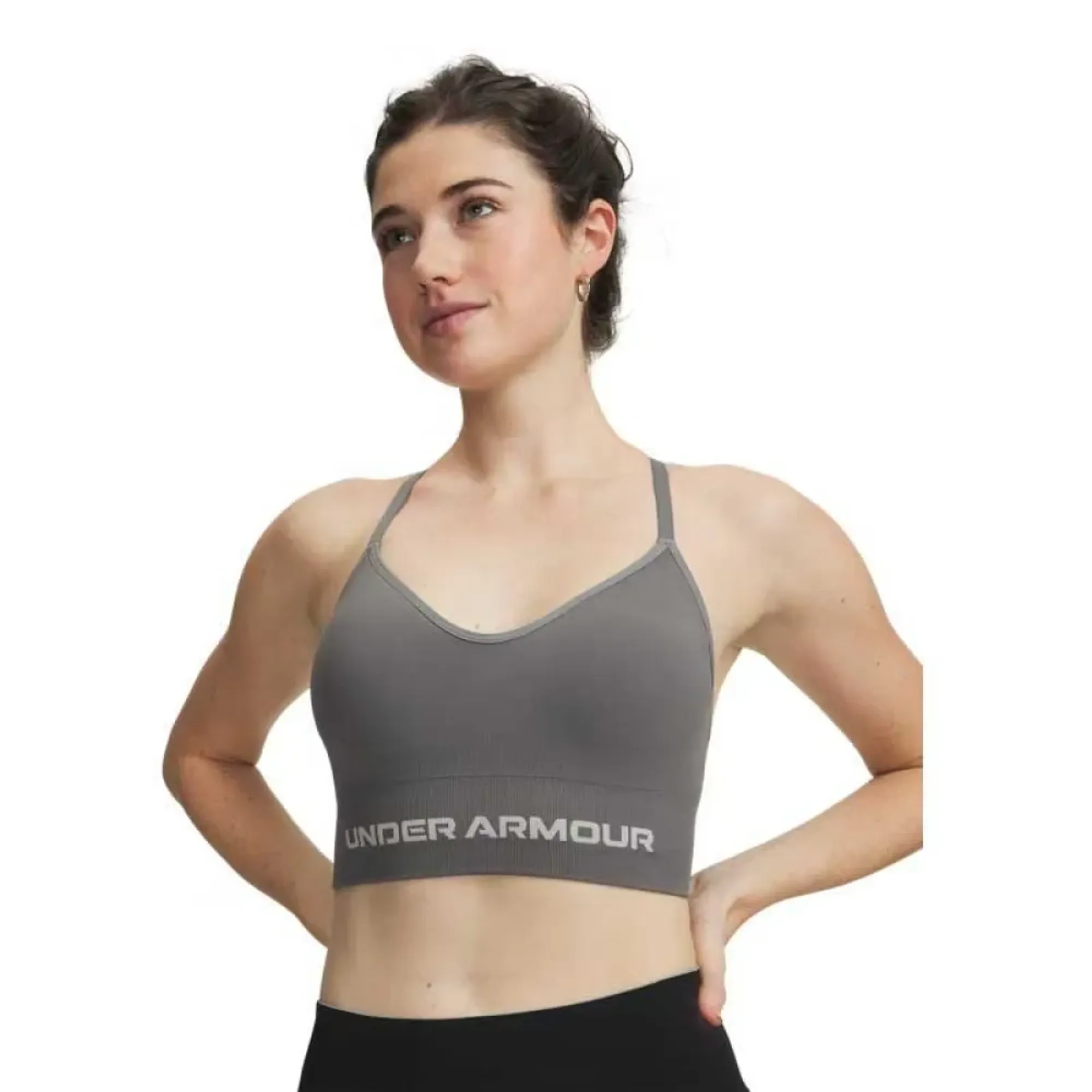 Under Armour Vanish Seamless Women's Low Sports Bra Clay Green / Titanium L