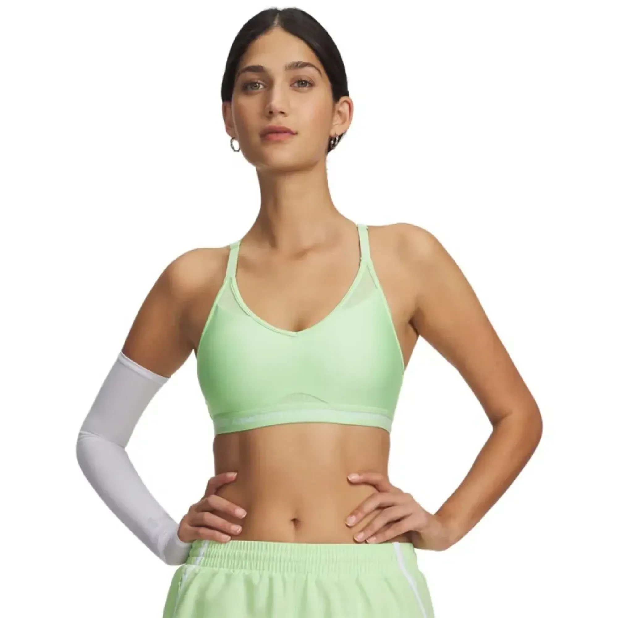 Under Armour Crossback Low Women's Sports Bra Lumos Lime / White M