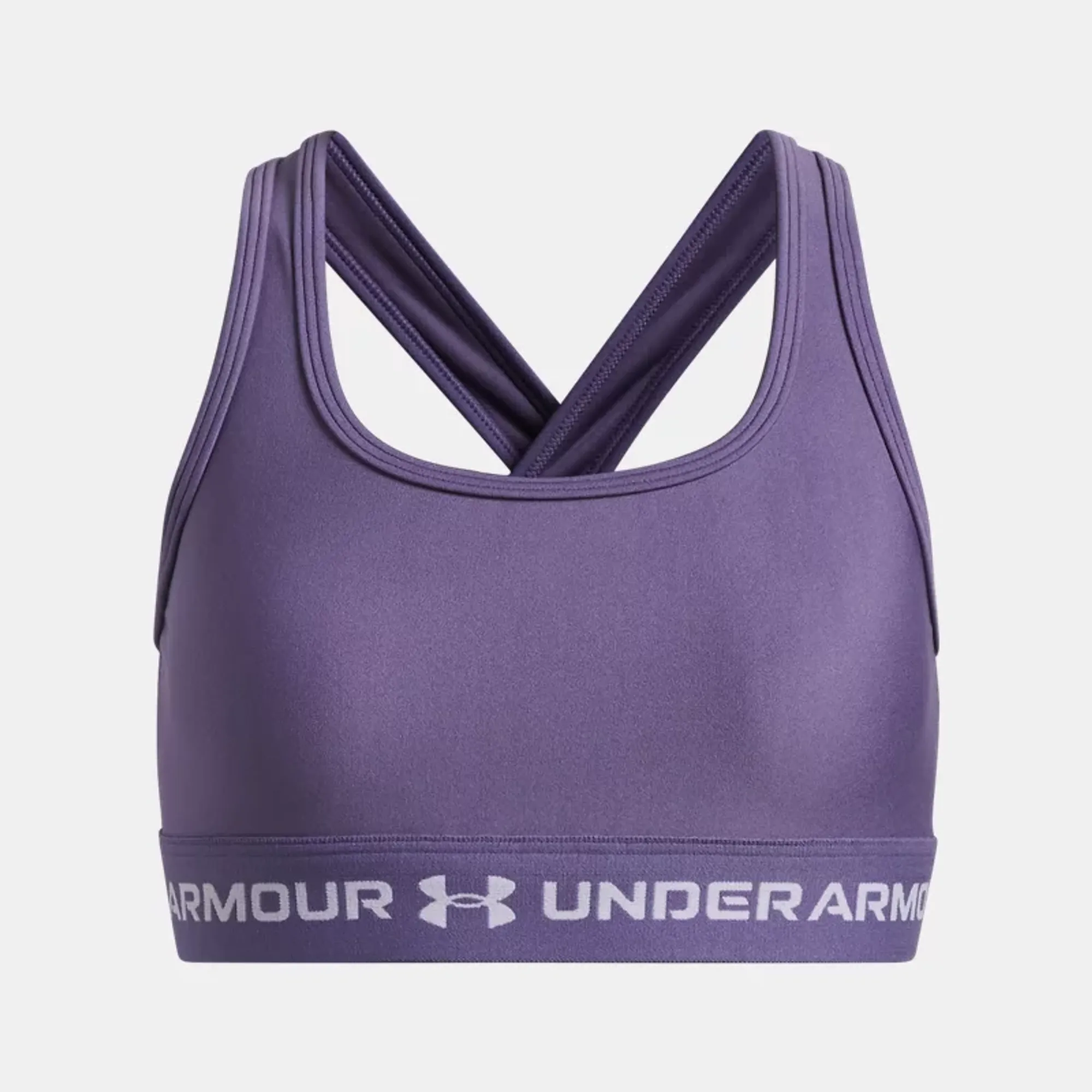 Under Armour  Crossback Girls' Sports Bra Purple Luxe / White YLG (59 - 63 in)