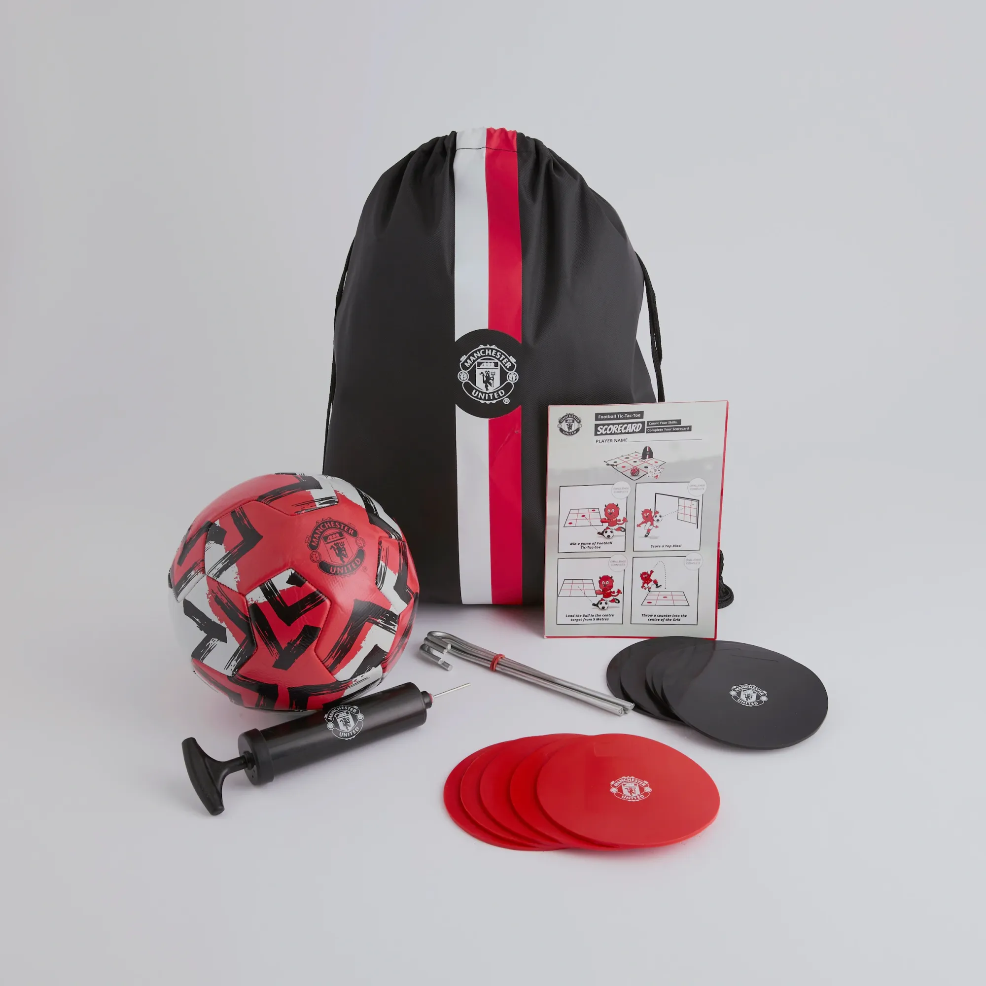 Manchester United Tic Tac Toe Activity Set Black