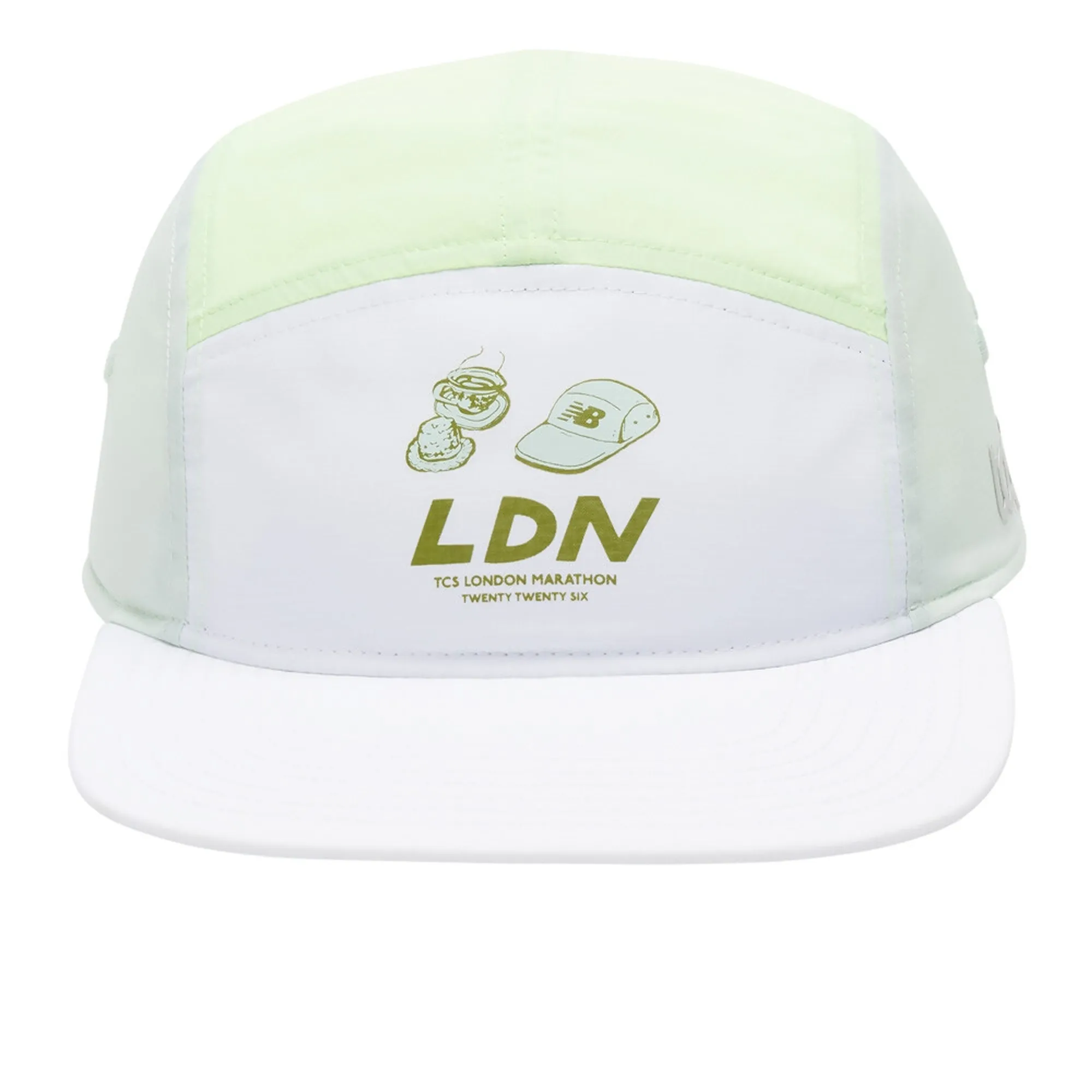 New Balance Unisex London Marathon 5 Panel in Green Nylon