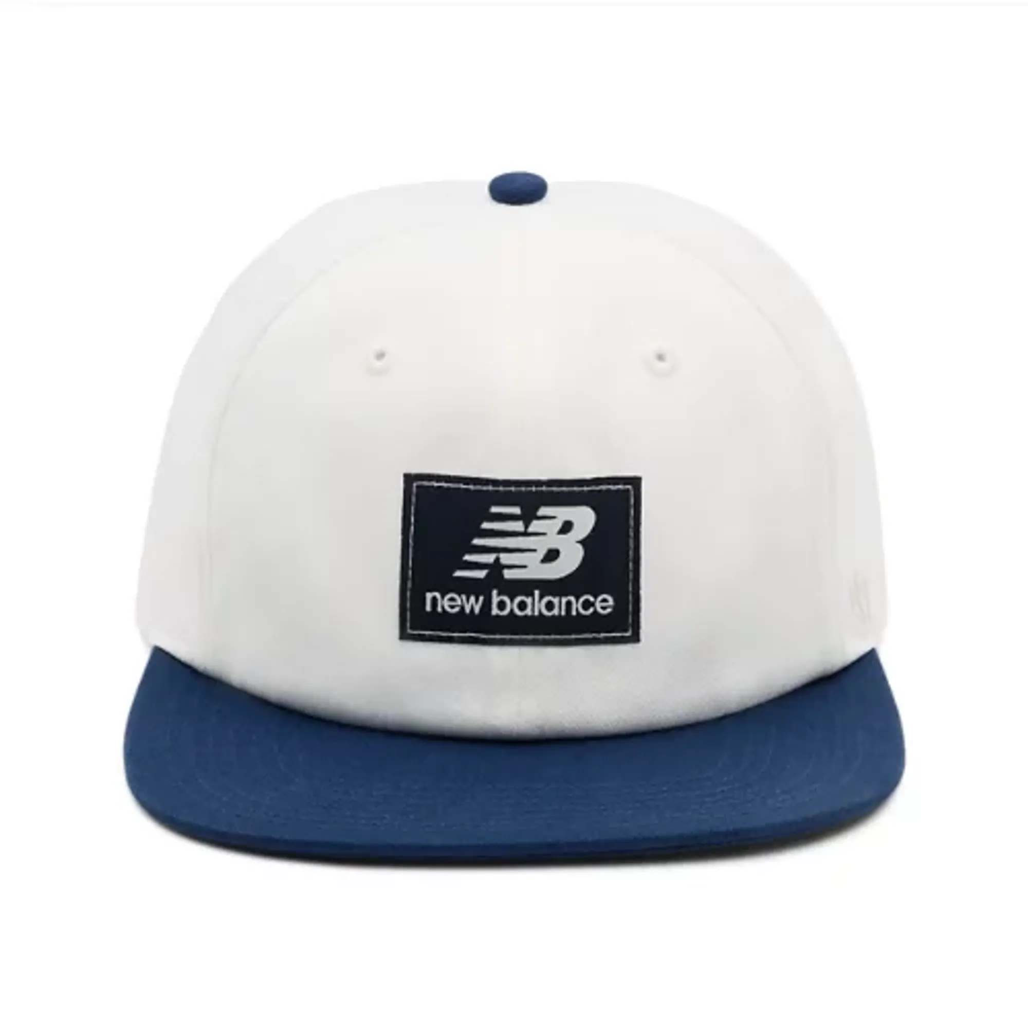New Balance Unisex '47 Captain RL in White/Blue Cotton Twill