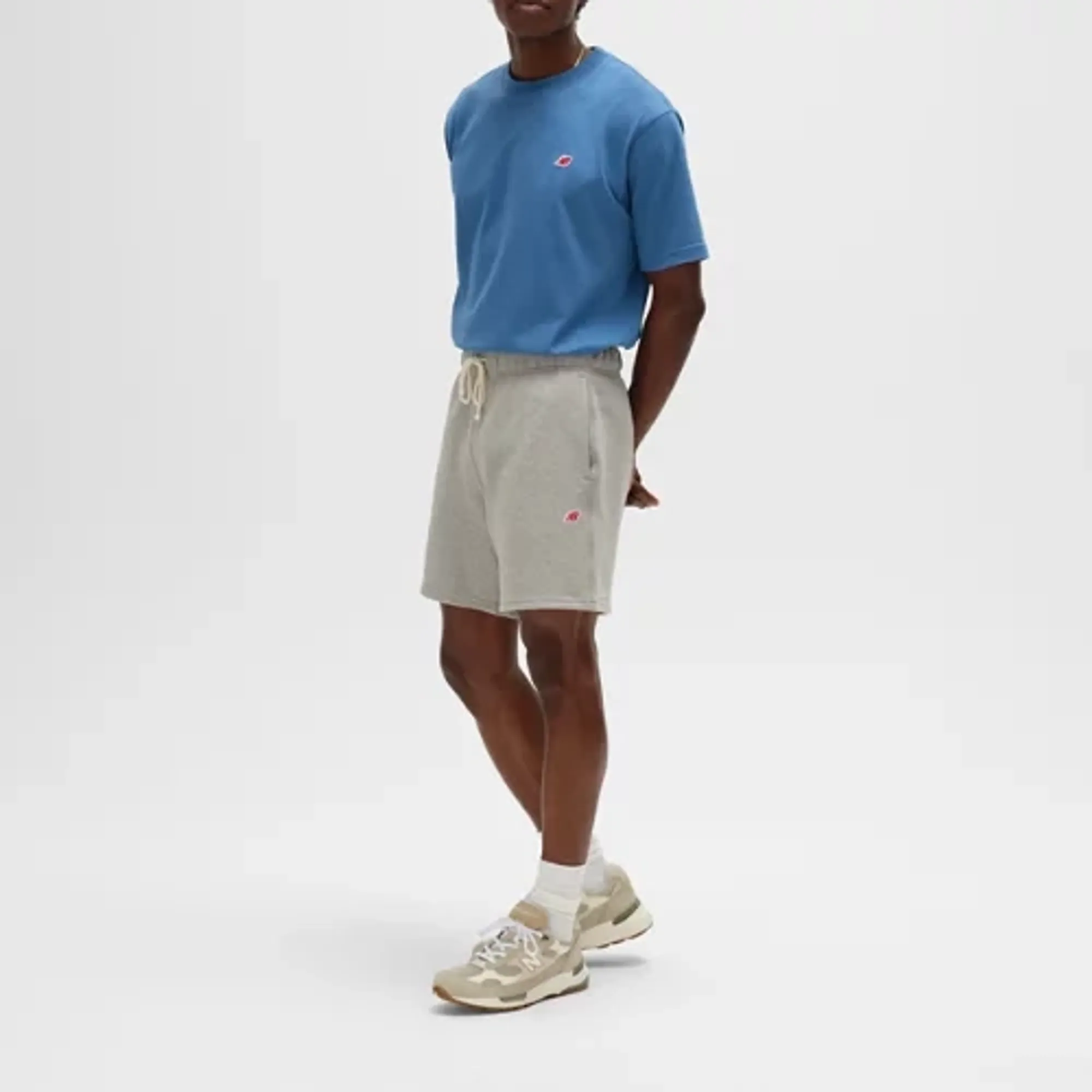 New Balance Men's Made in USA Short in Grey Cotton Fleece