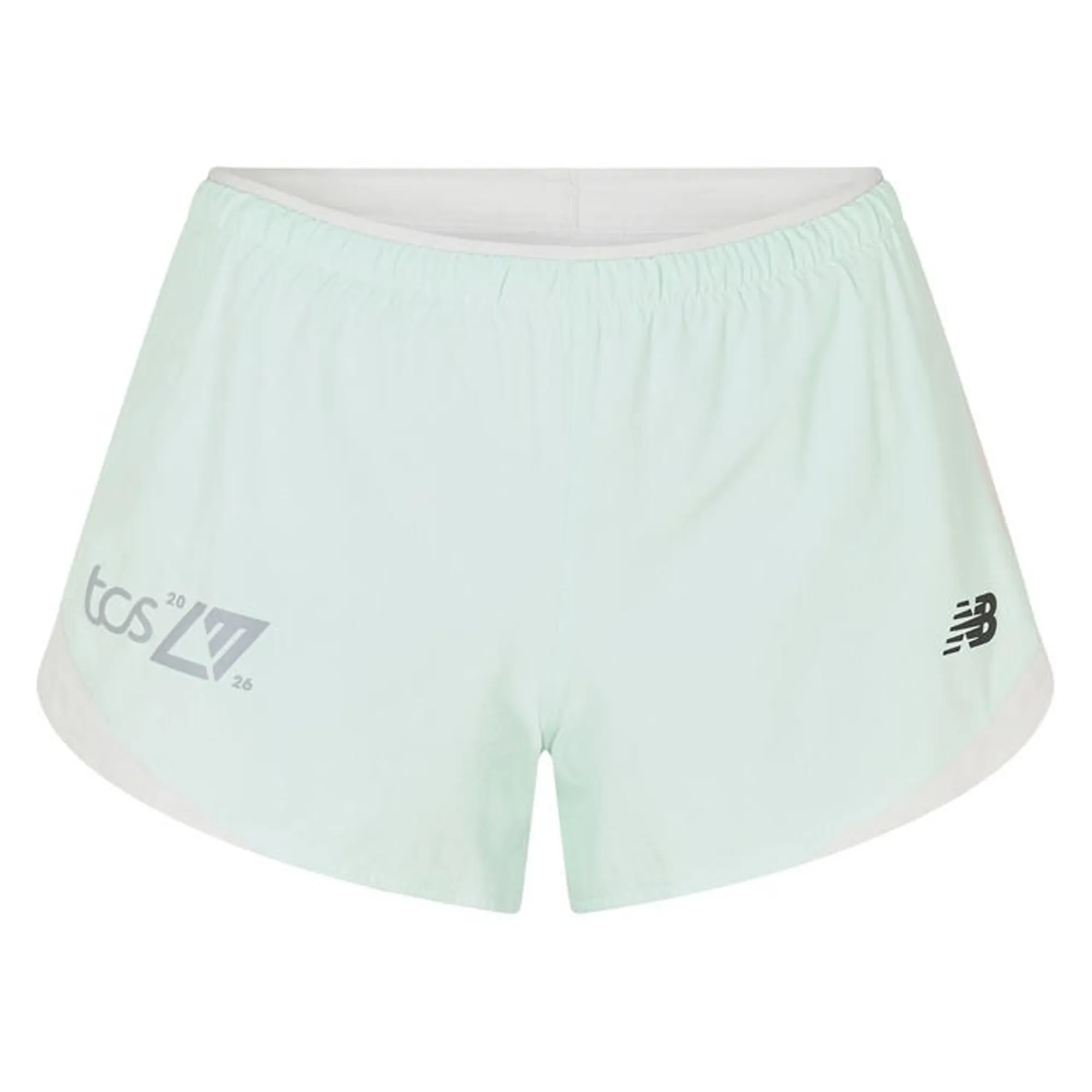 New Balance Women's London Edition RC Essentials Short 3" in Green Polywoven