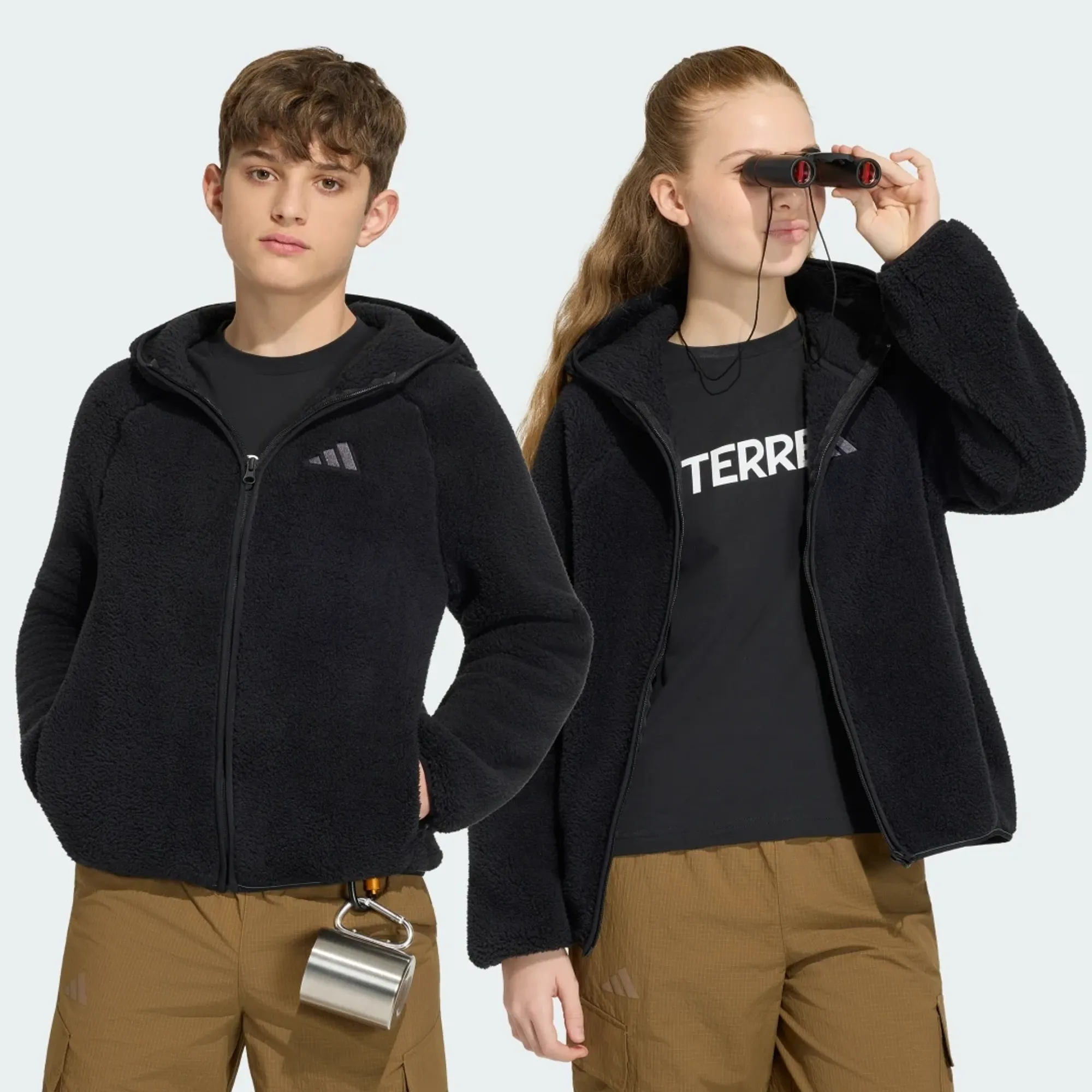 adidas Terrex Kids Xploric Full-zip Hooded Fleece Jacket