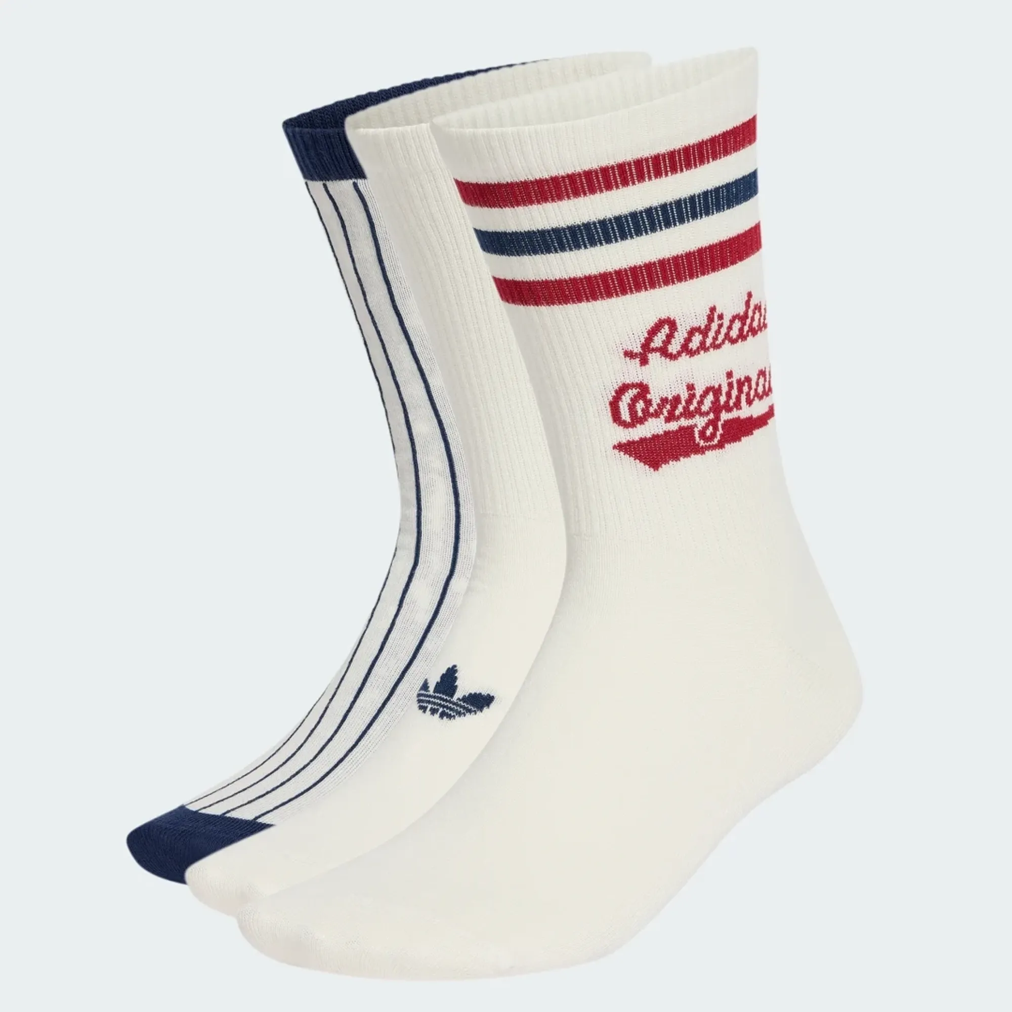 adidas RETRO SPORT CREW SOCKS 2 PAIRS