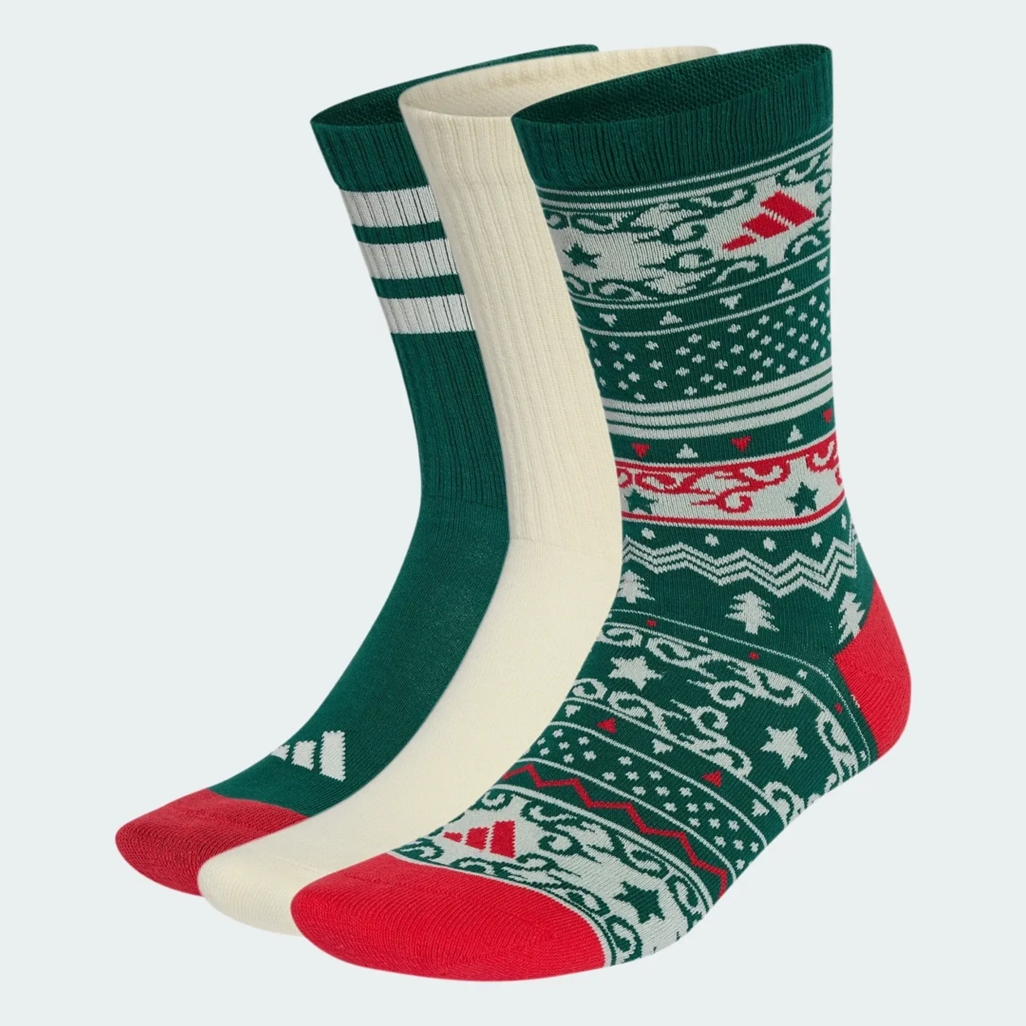 adidas adidas CHRISTMAS GRAPHIC CREW SOCK 3PAIR PACK