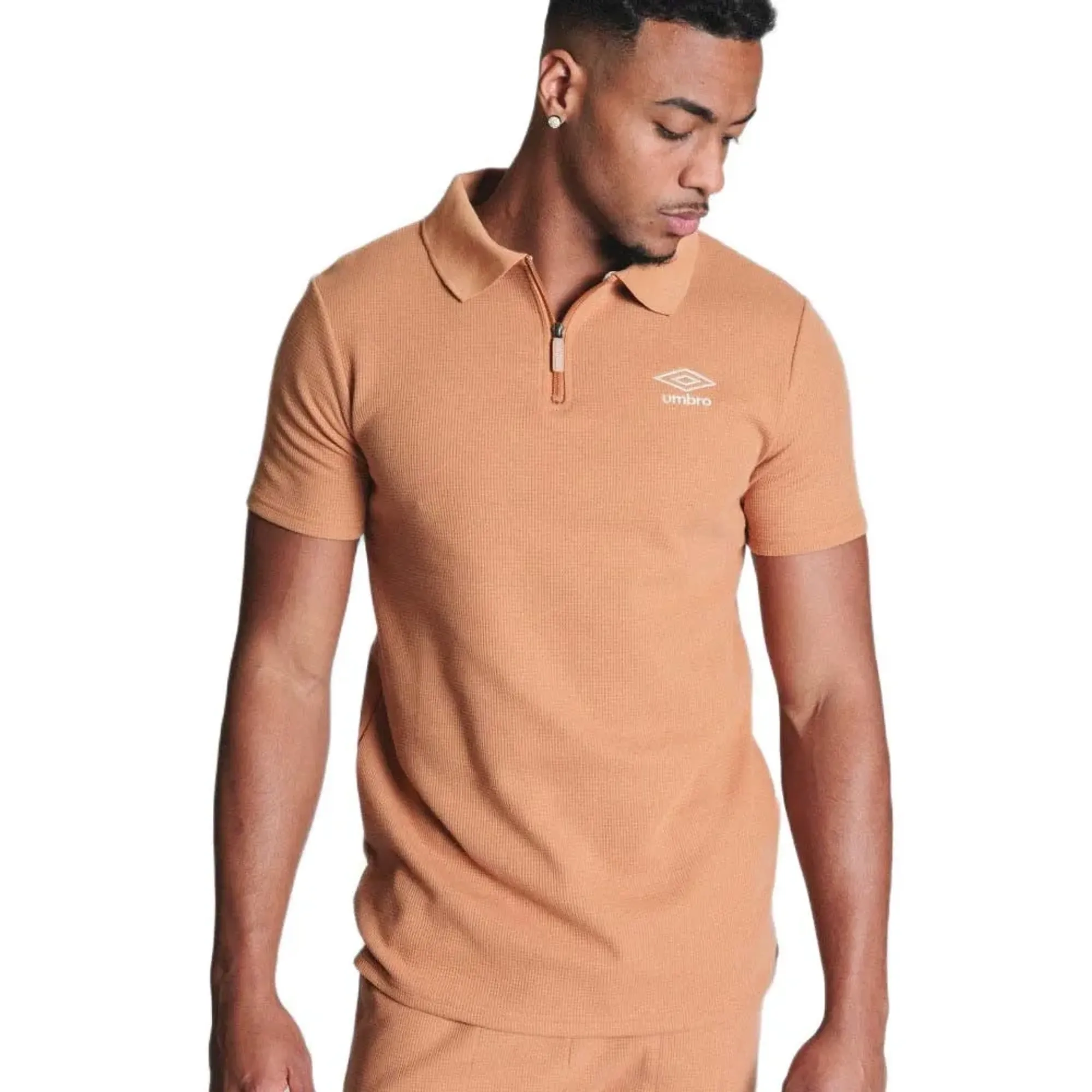 Umbro Waffle Short Sleeve Polo