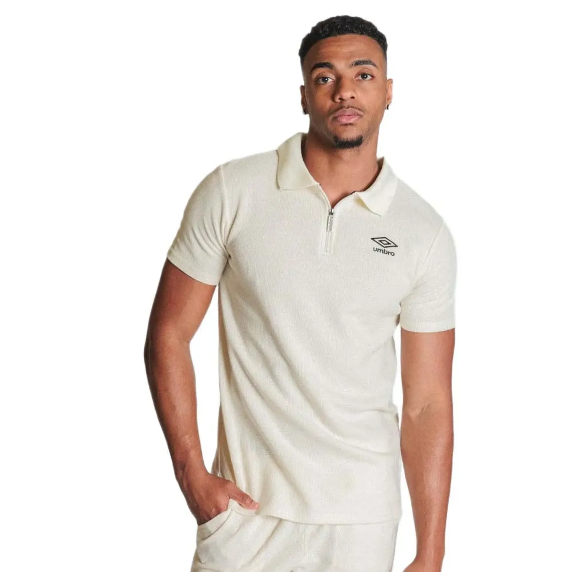 Umbro Waffle Short Sleeve Polo