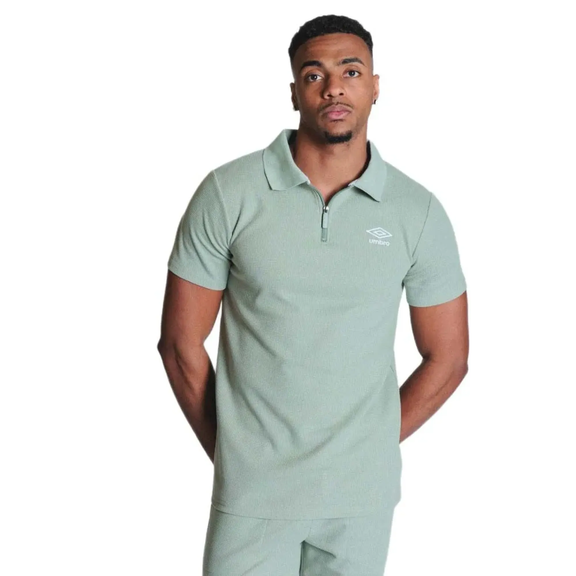 Umbro Waffle Short Sleeve Polo