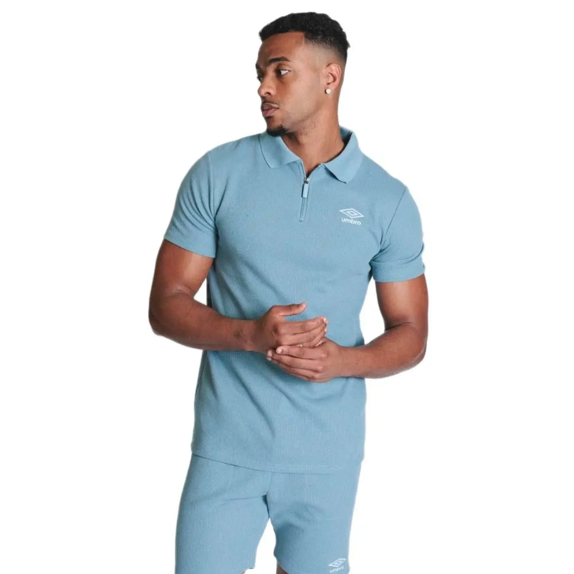 Umbro Waffle Short Sleeve Polo