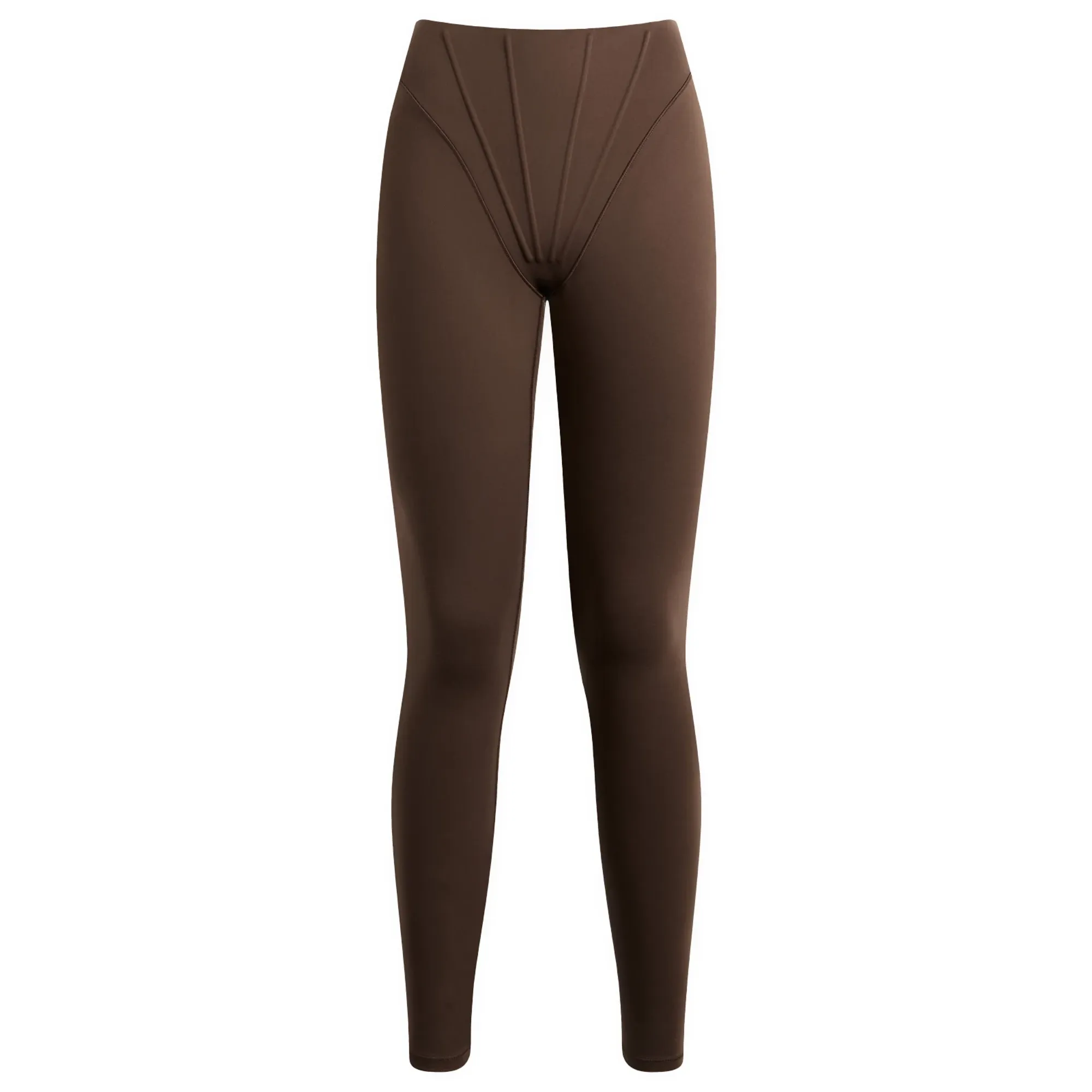 Nike Women's x SKIMS Matte High Waist Corset Legging 26" Dark Sepia
