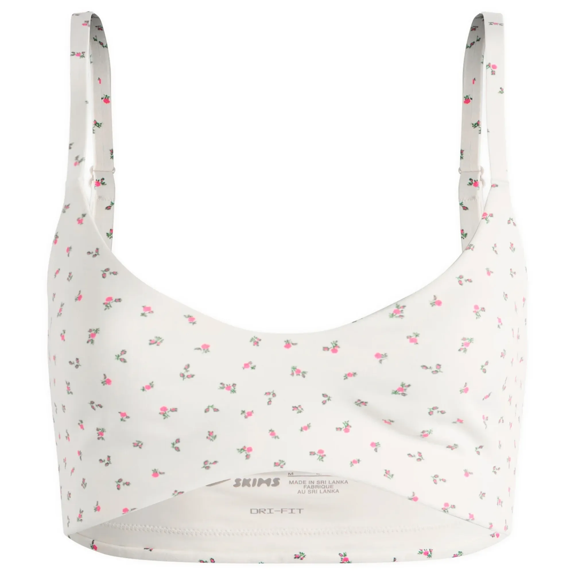 Nike Women's x SKIMS Matte Micro Scoop Bra Ditsy Print