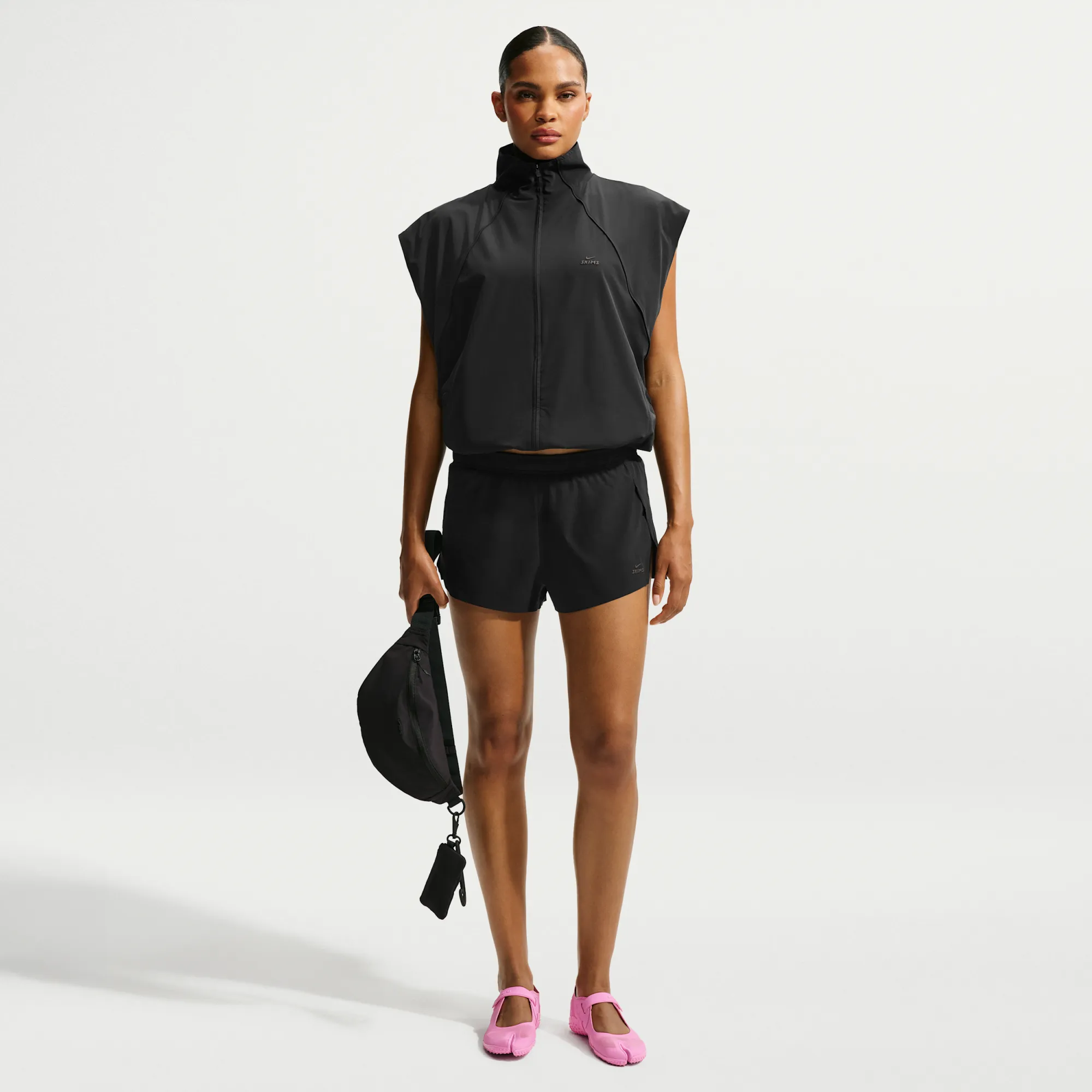 NikeSKIMS Stretch Nylon Women's Runner Shorts - Black