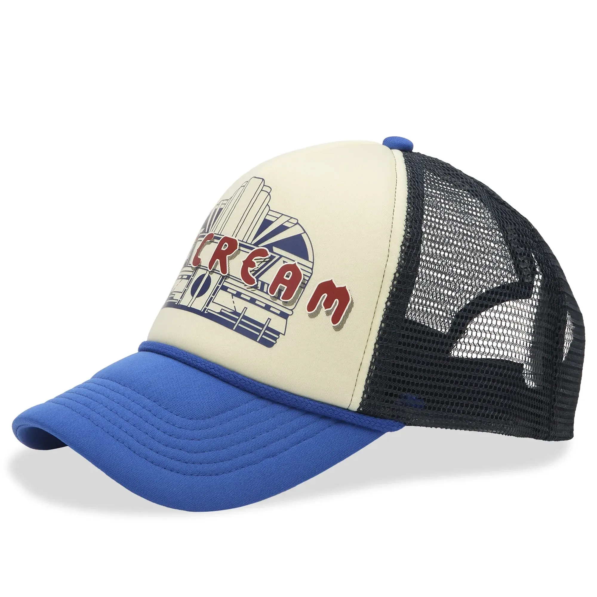 ICECREAM Men's ICECREAM Men's Diner Trucker Cap Ecru/Blue